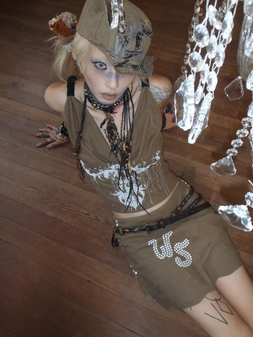 NOWAR 모양 플랫 브림 캡