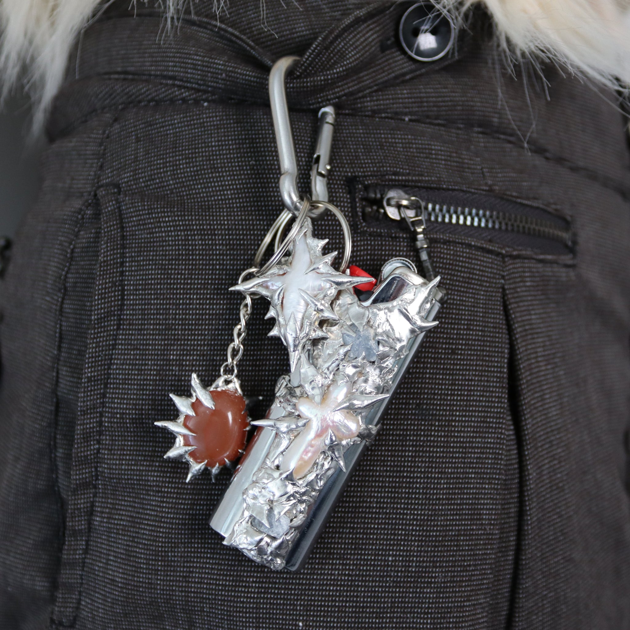Red Carnelian Keychain