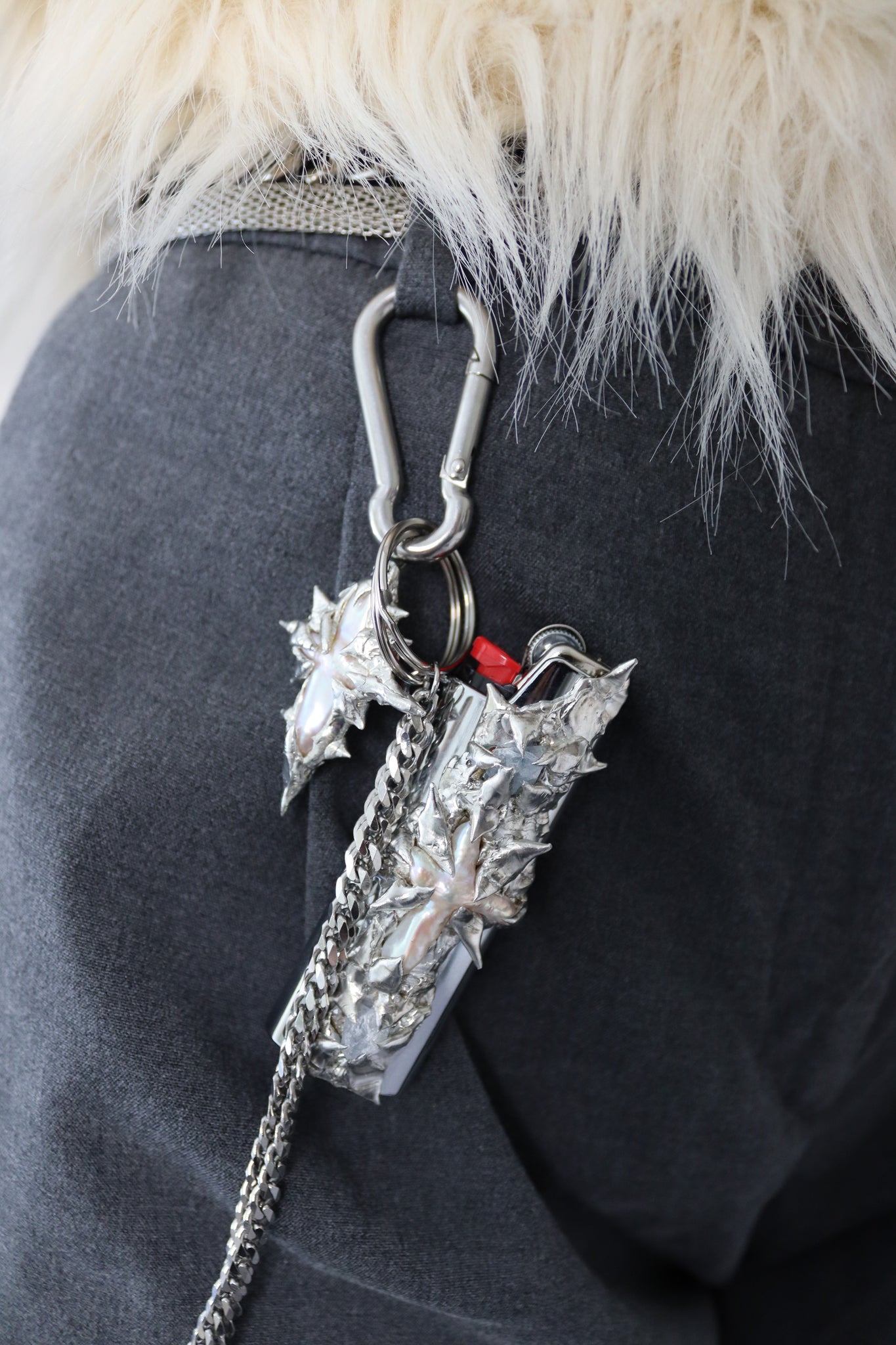 Freshwater Pearl Cross Carabiner