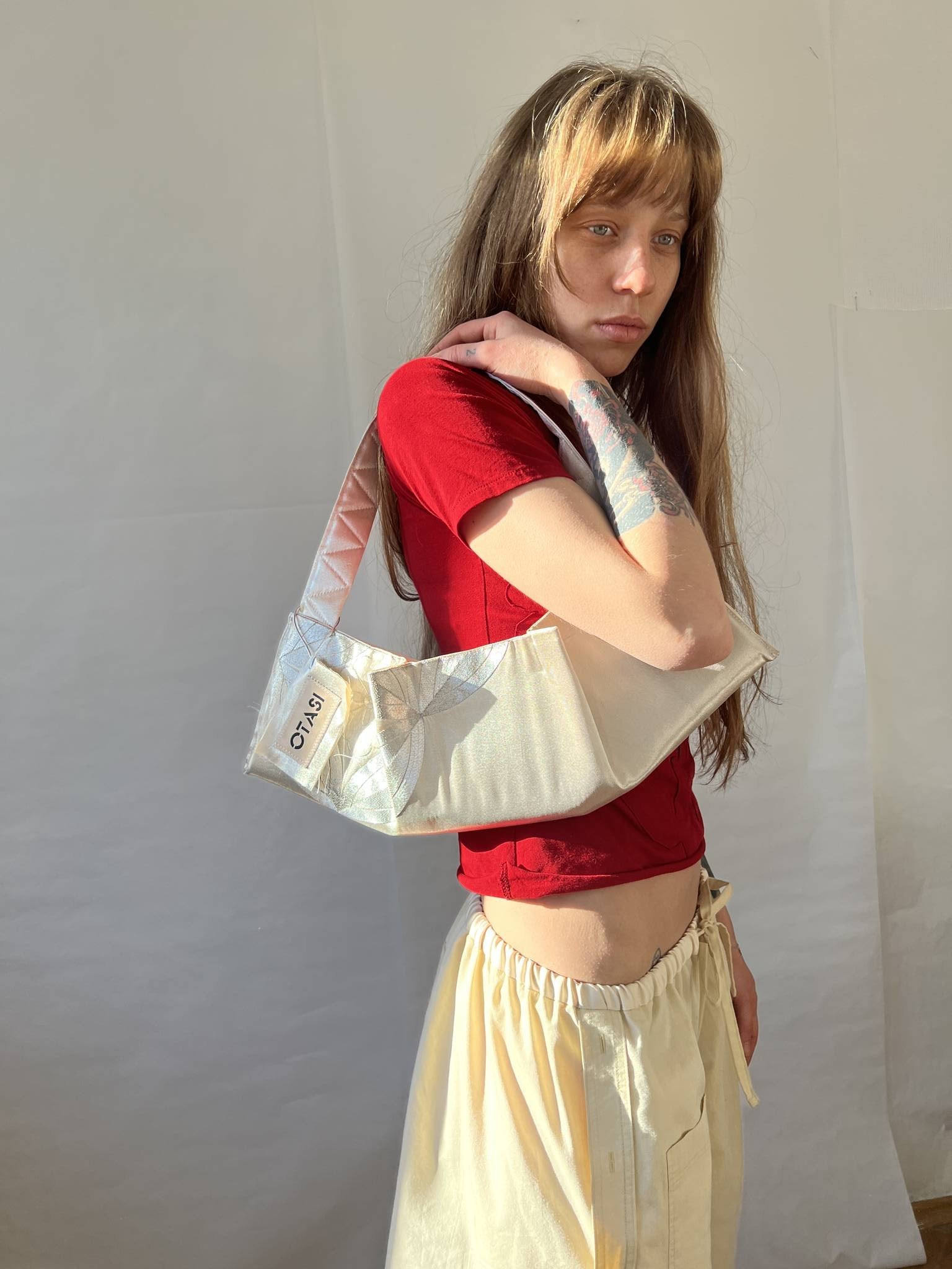 Origami Baguette Bag Ivory