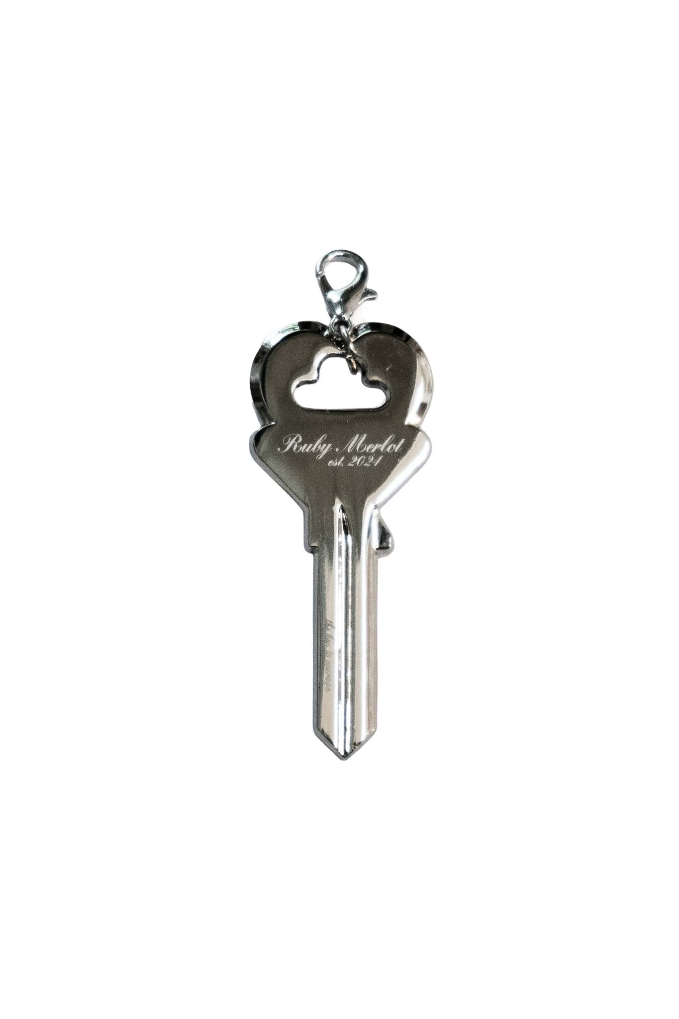 Heart Key Journal Charm