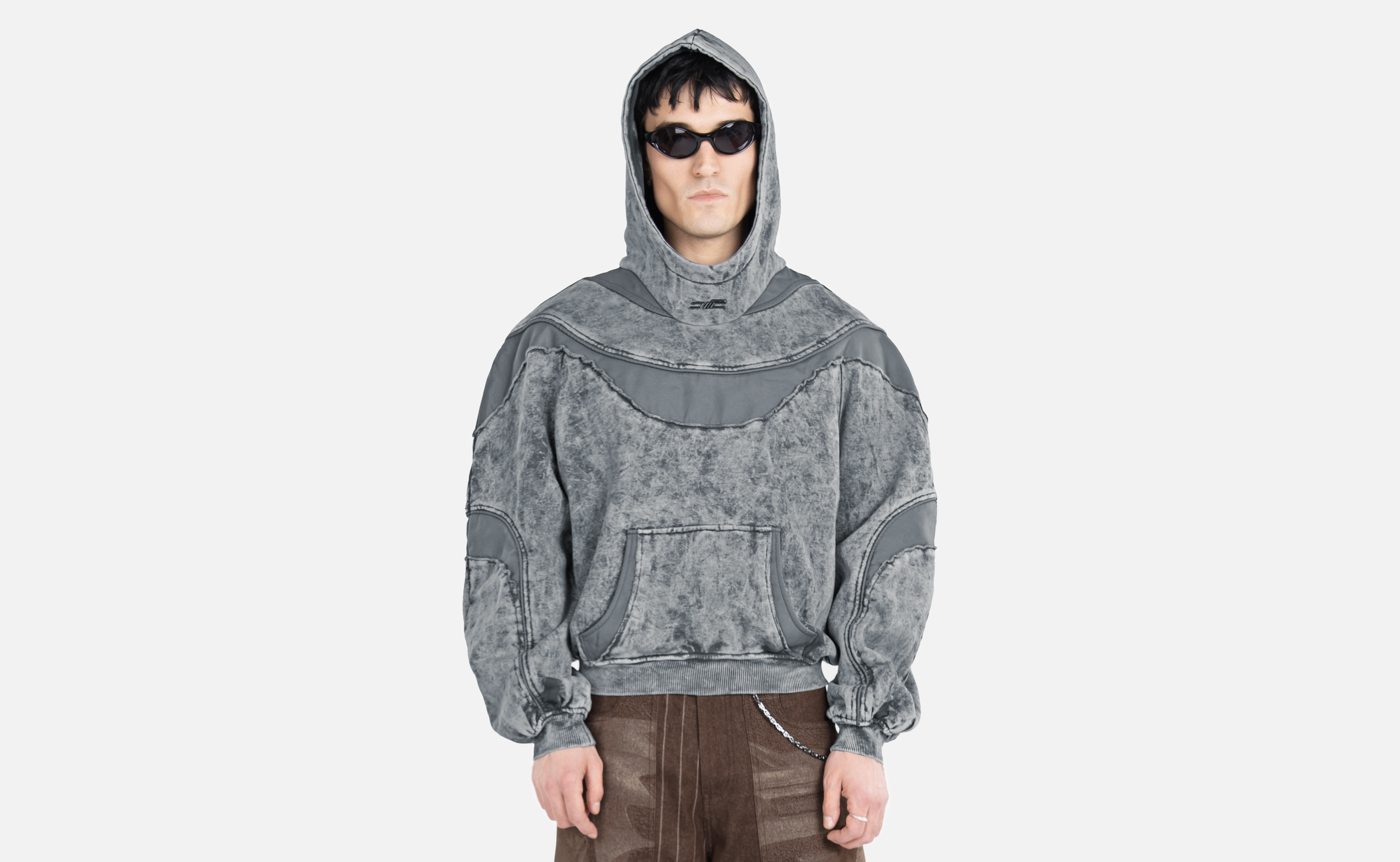 Ket Acid Hoodie Grey