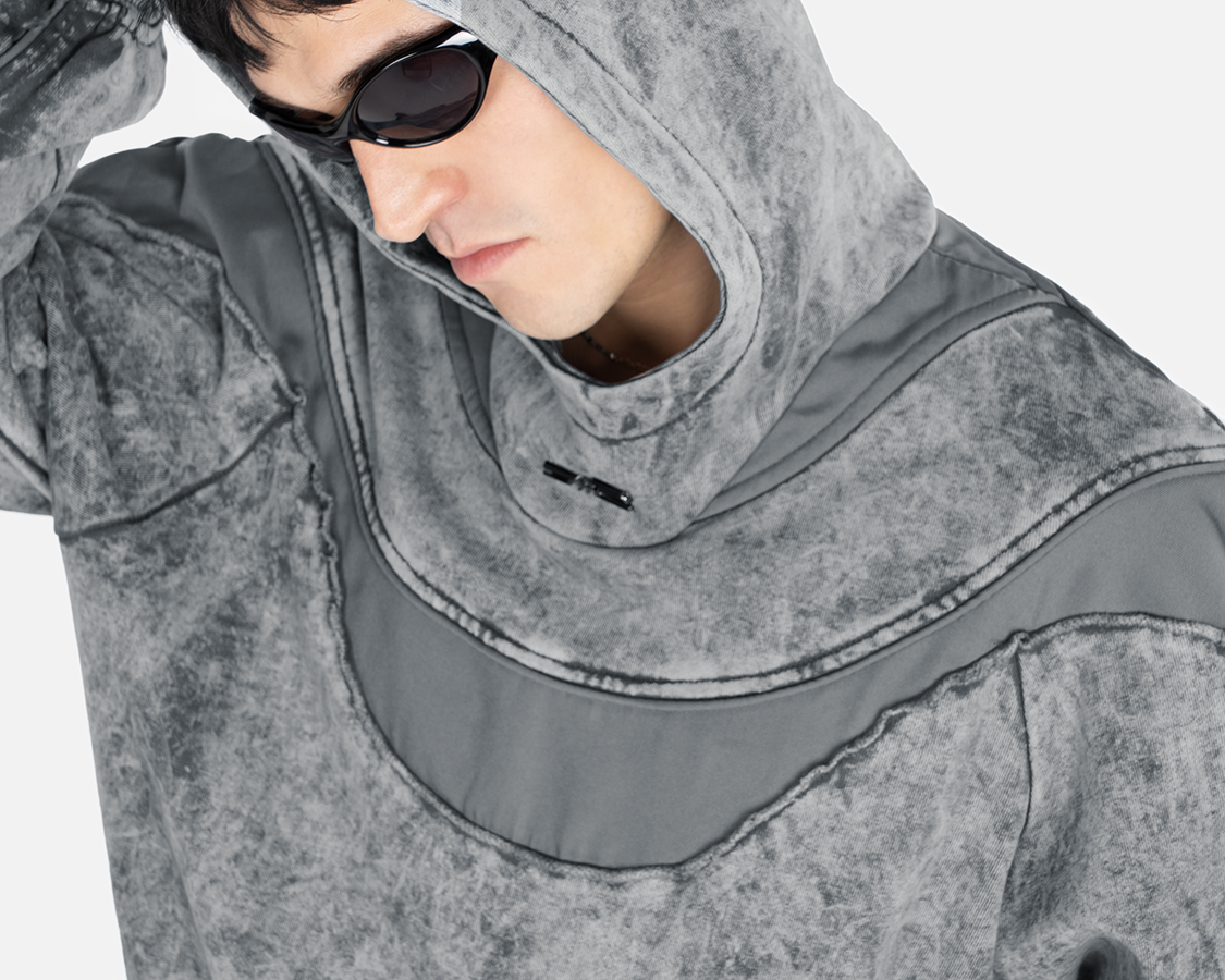 Ket Acid Hoodie Grey