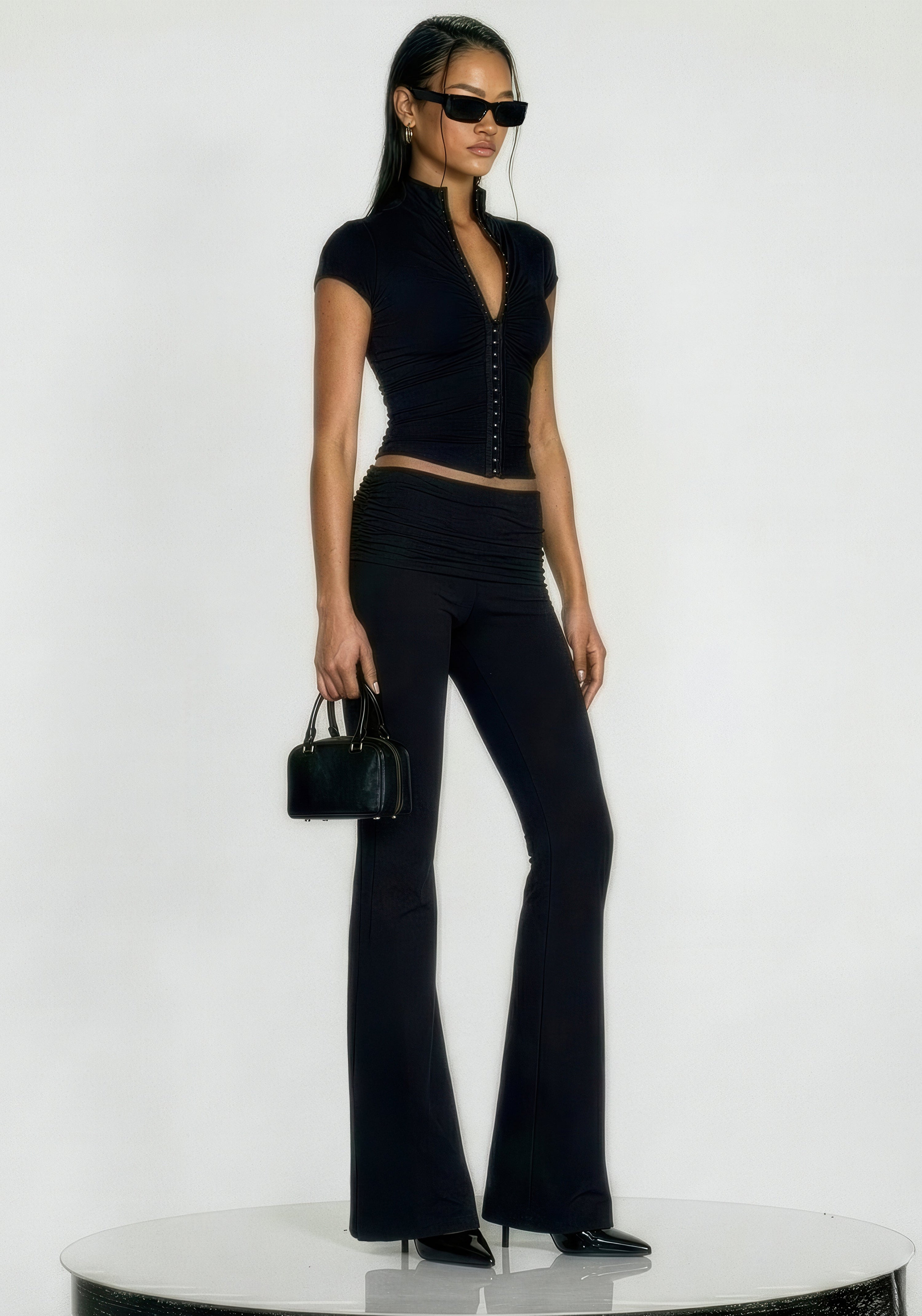 Bad Decision Short Sleeve Top in Black