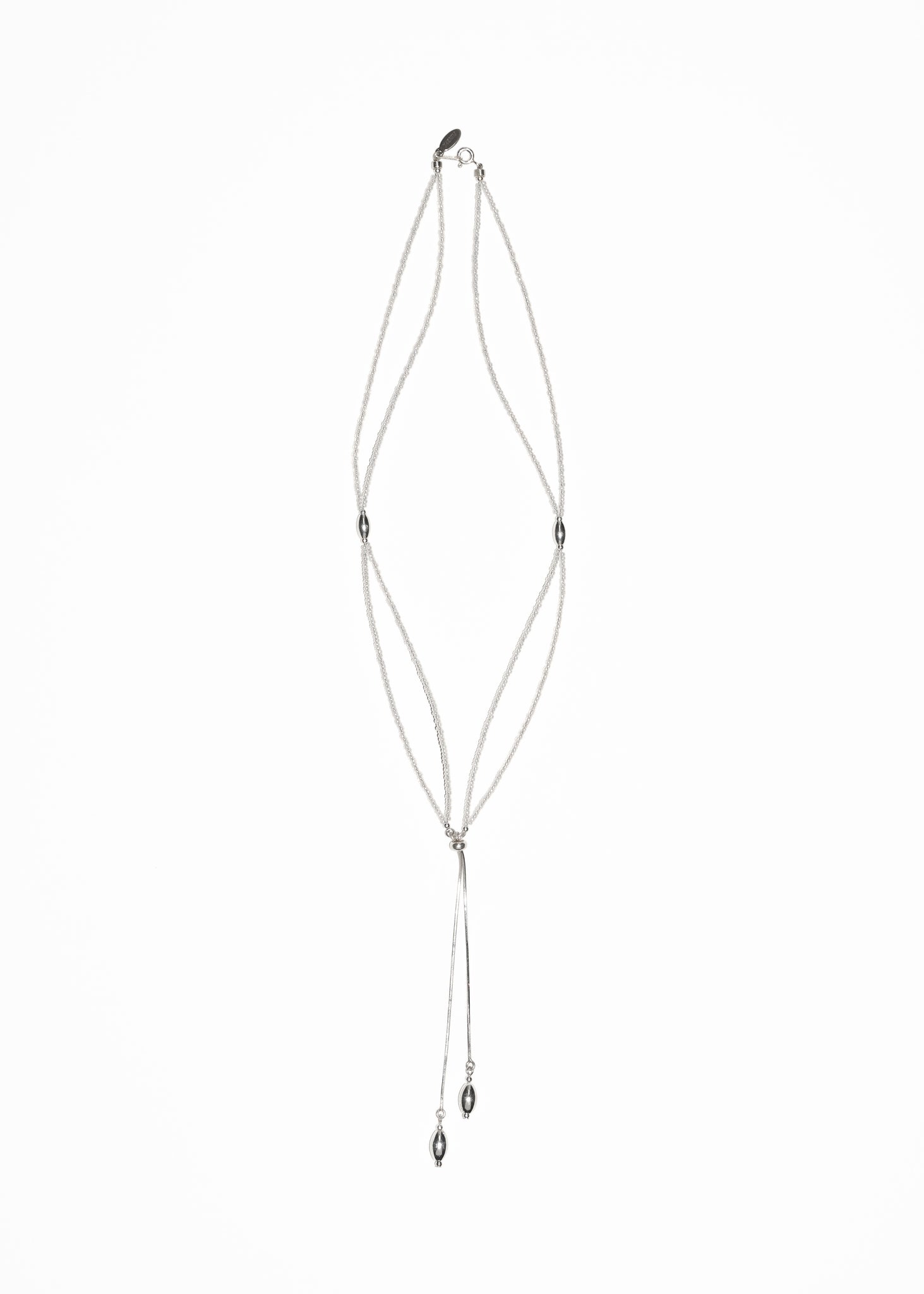 Silver Tassel Necklace 06