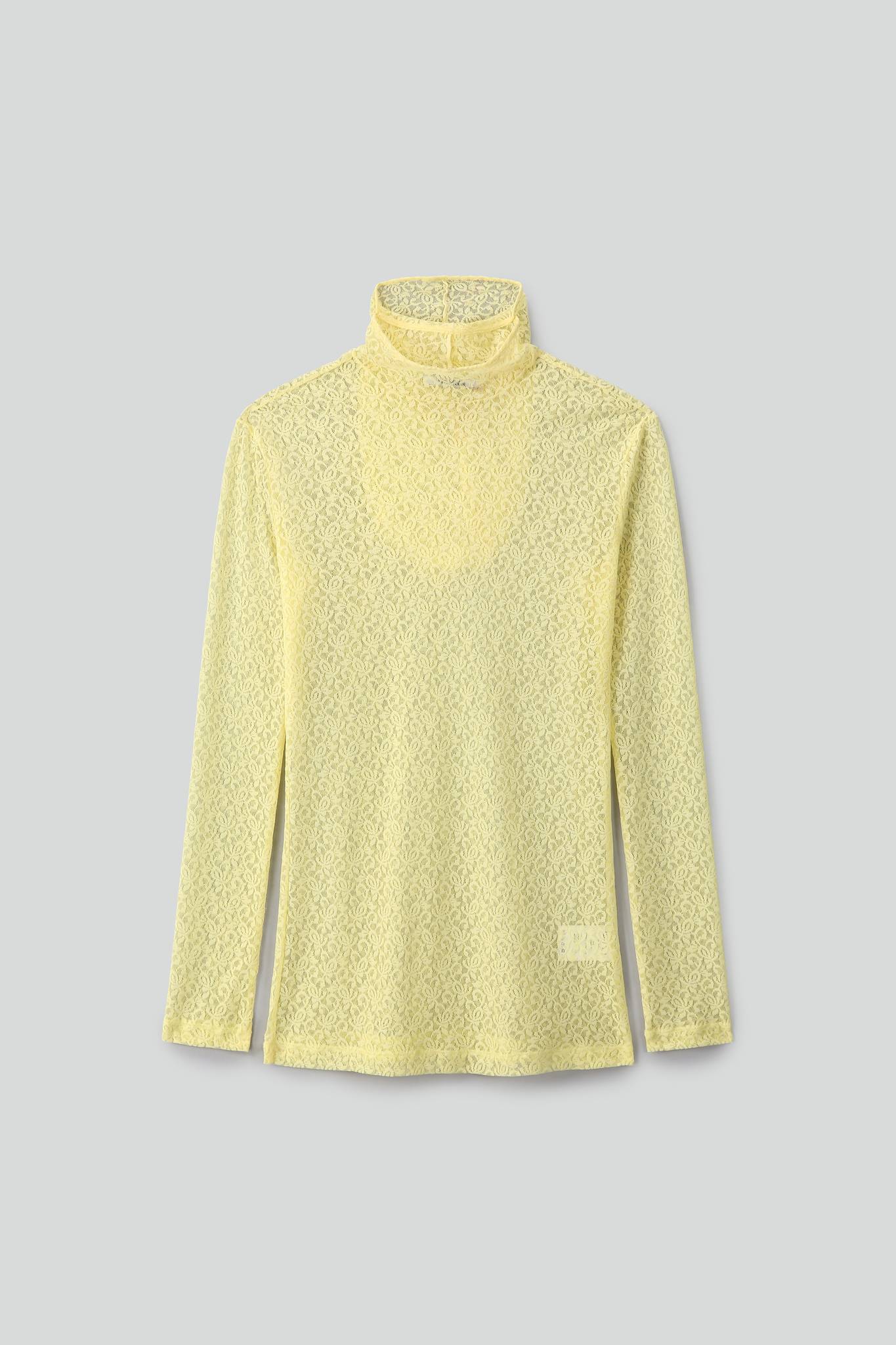 Lace Mask Long Sleeve Top
