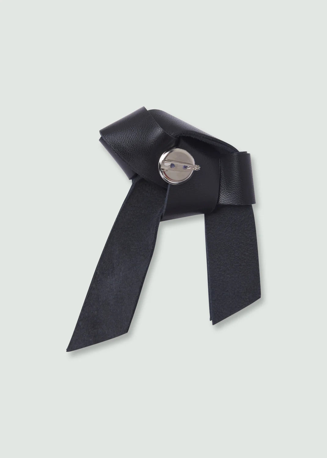 Crumple Brooch Black