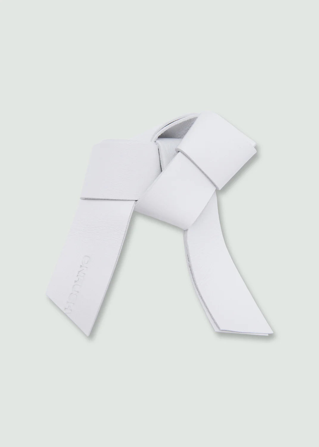 Crumple Brooch White