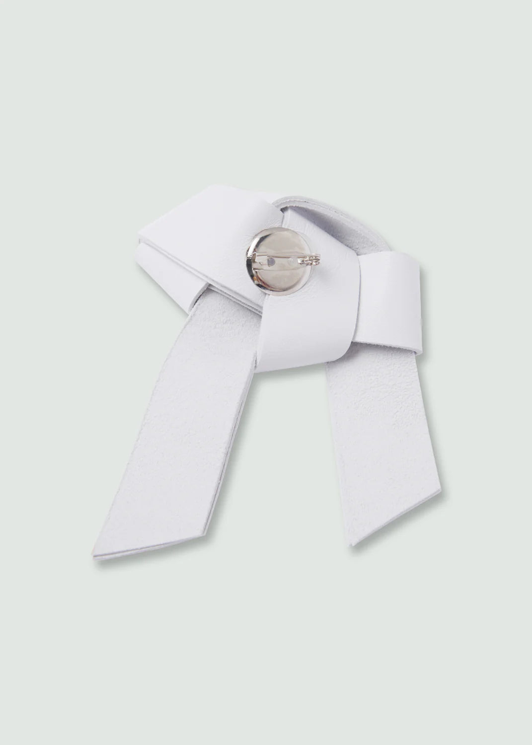 Crumple Brooch White