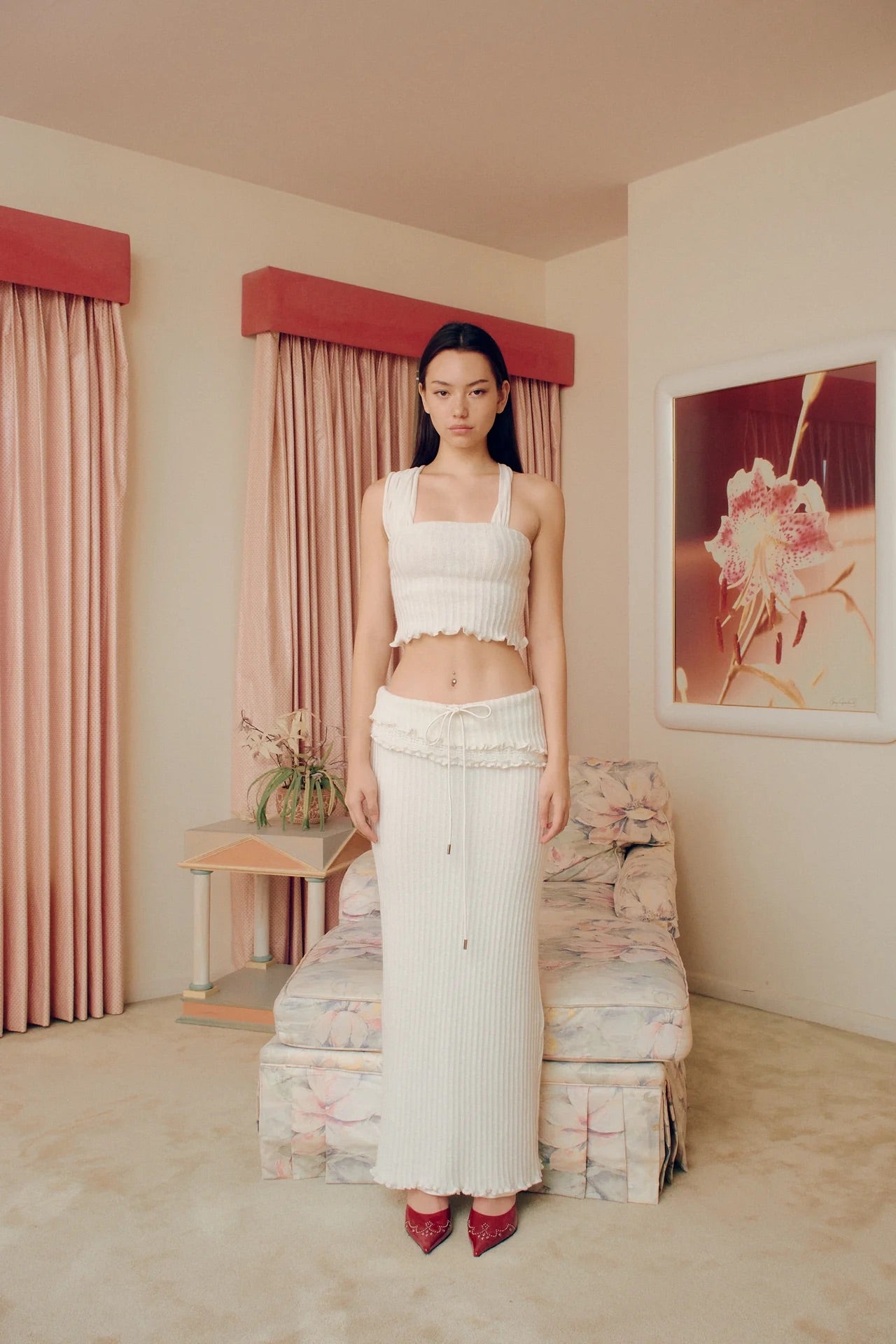 Milky Knit Long Skirt