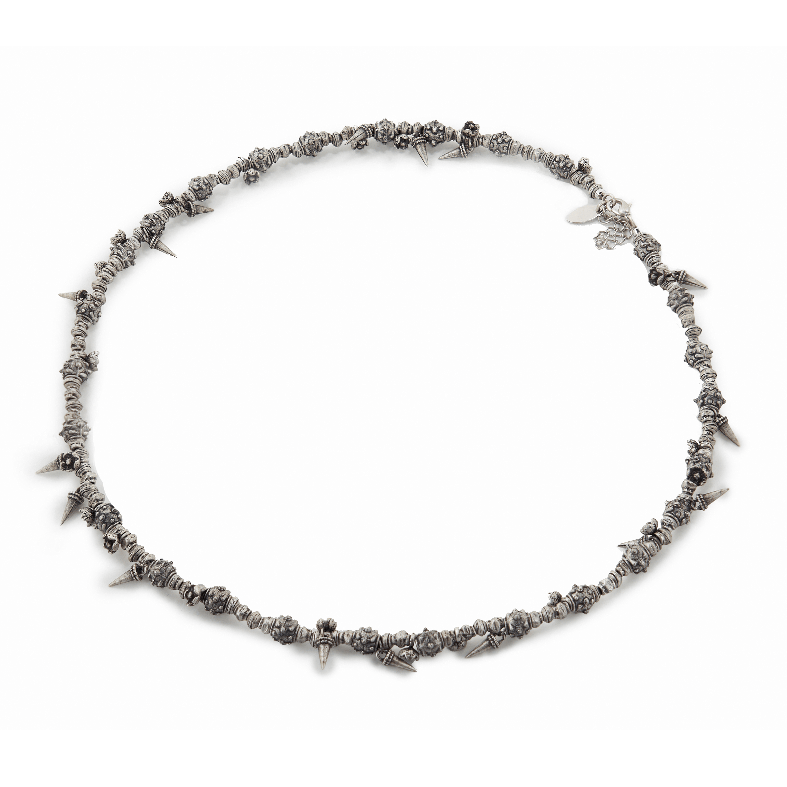 Metal Fence Chunky Long Necklace