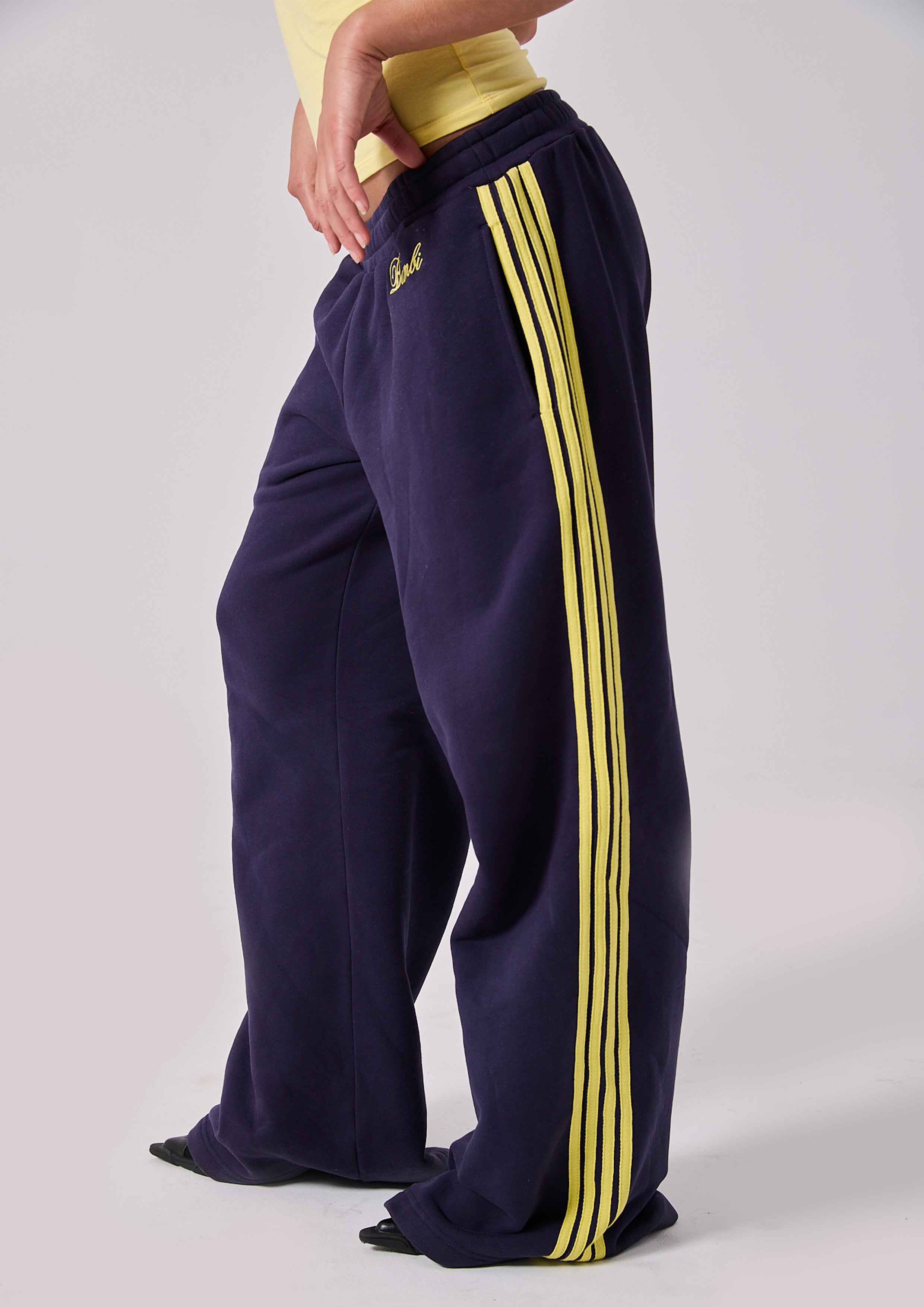 Lola Stripe Track Pant in Ink