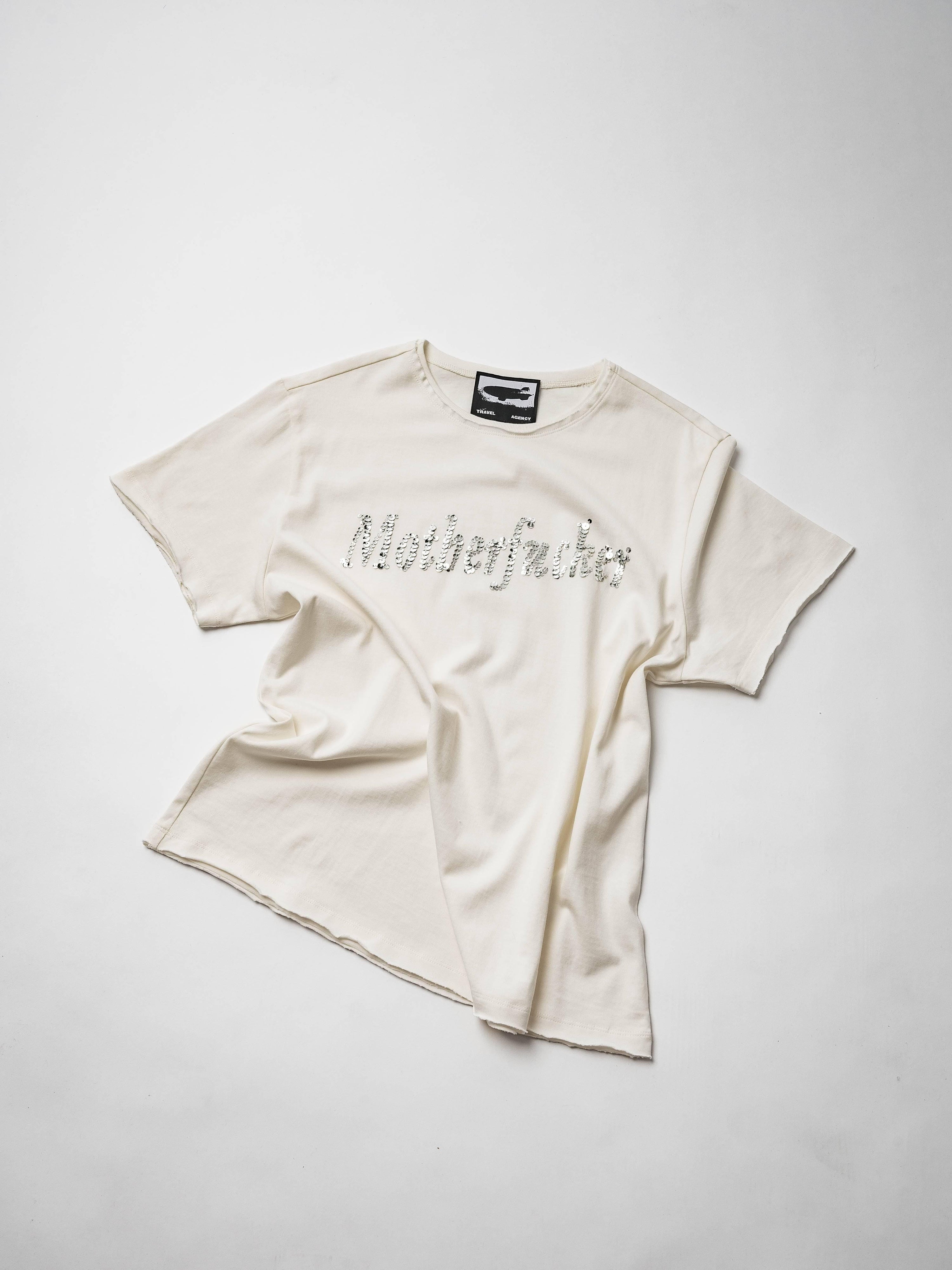 Motherfucker T-Shirt in Off- White