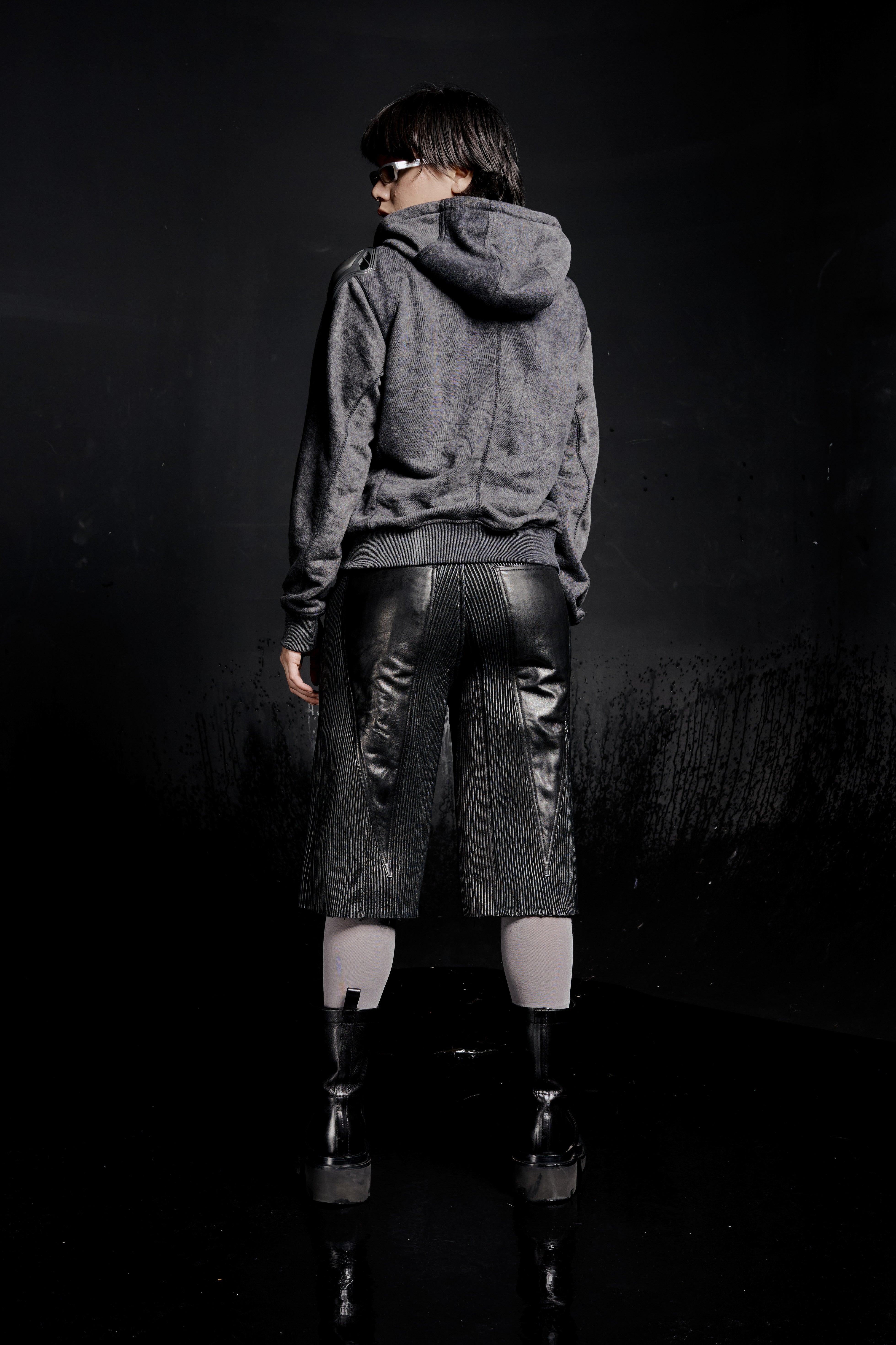 Pleated Leather Jorts – ap0cene