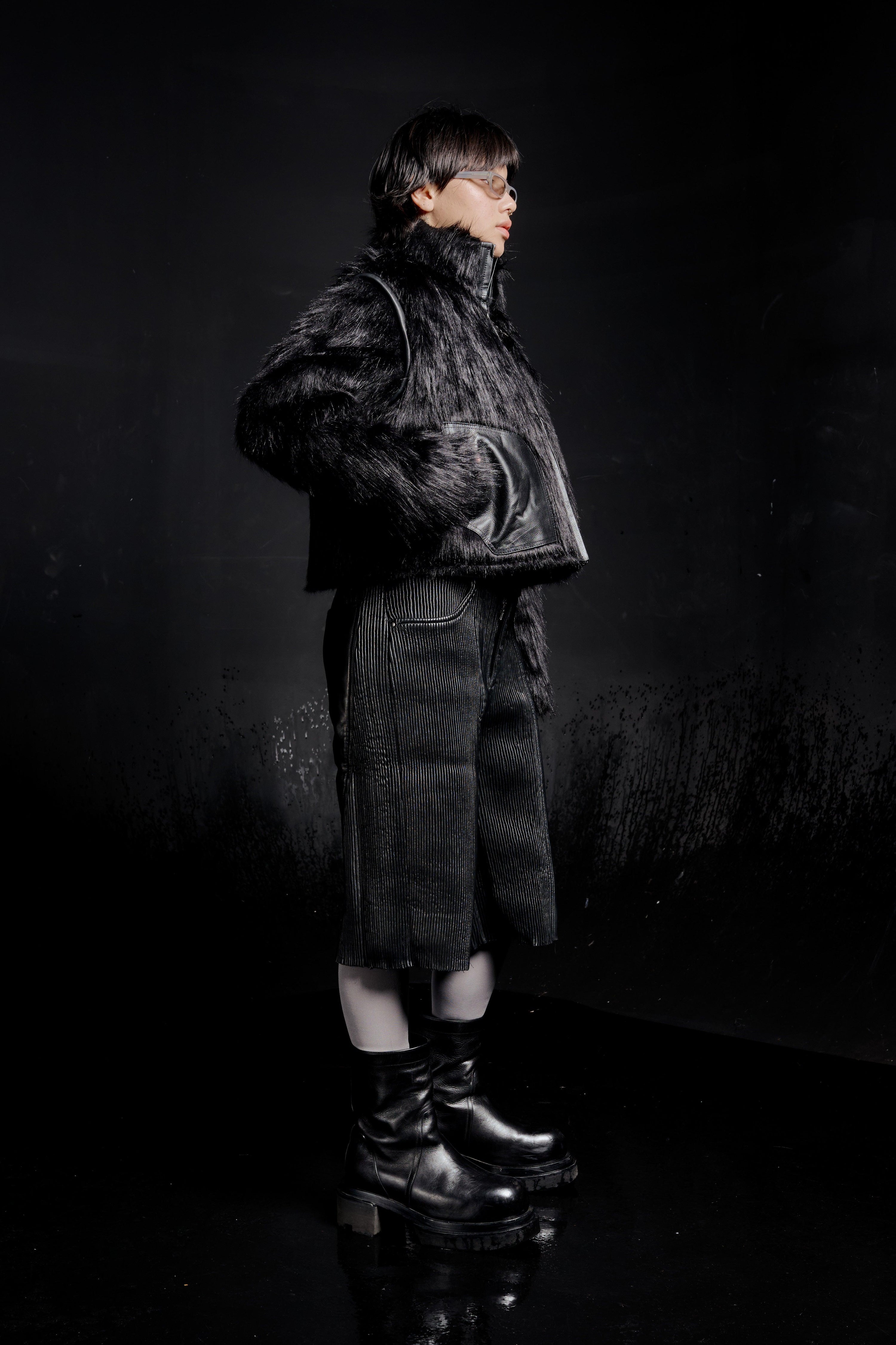 Sable Fur Bomber Jacket