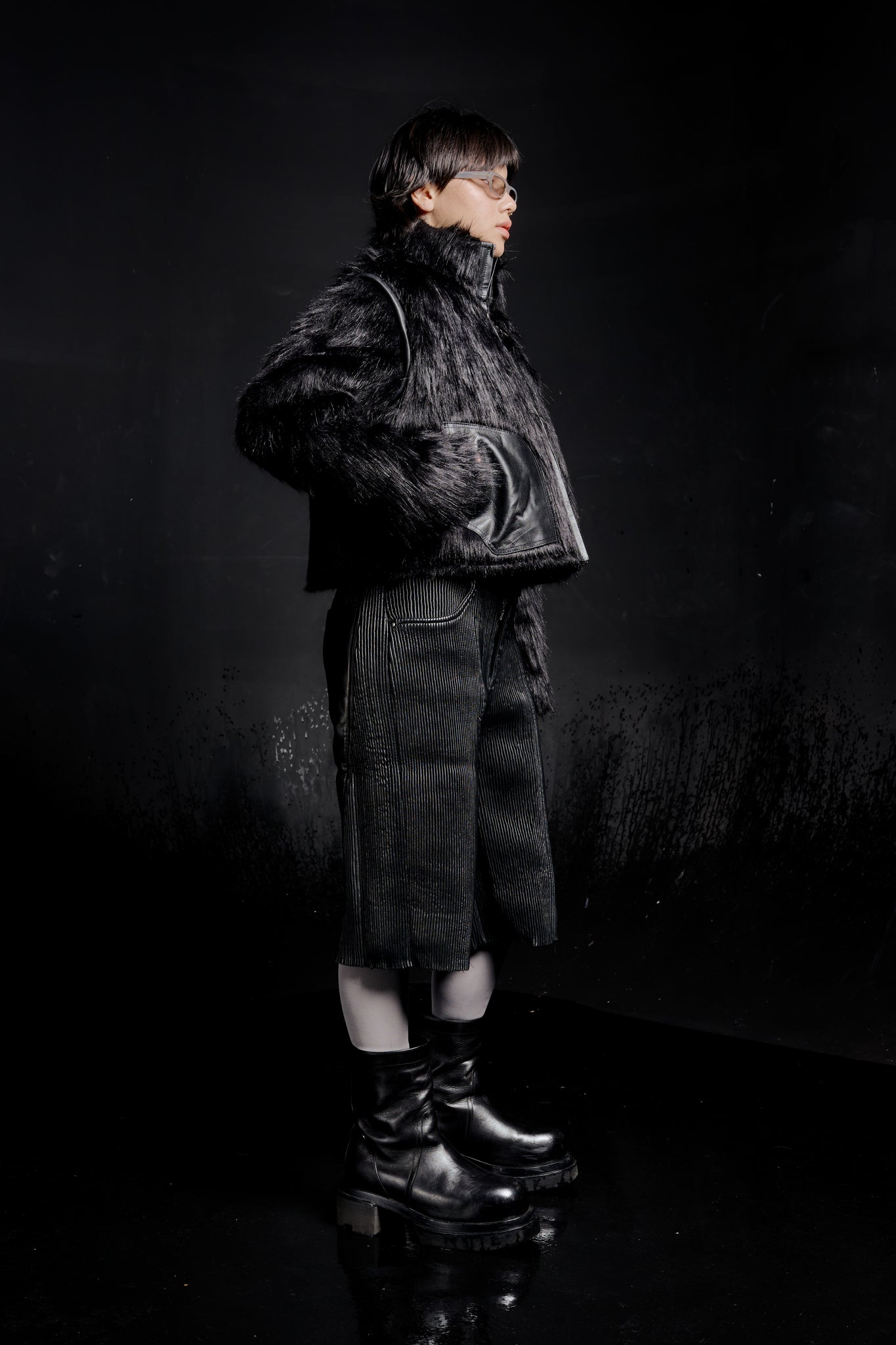 Sable Fur Bomber Jacket