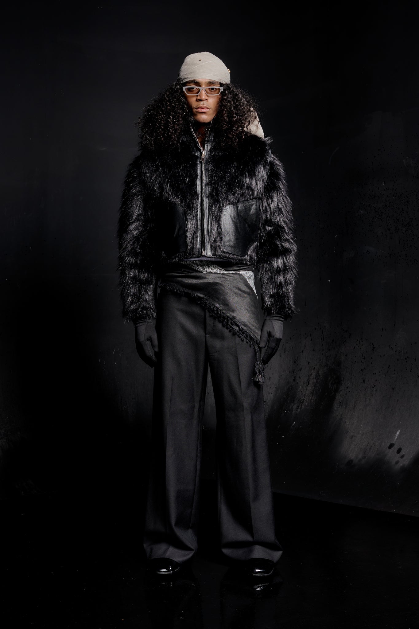 Sable Fur Bomber Jacket