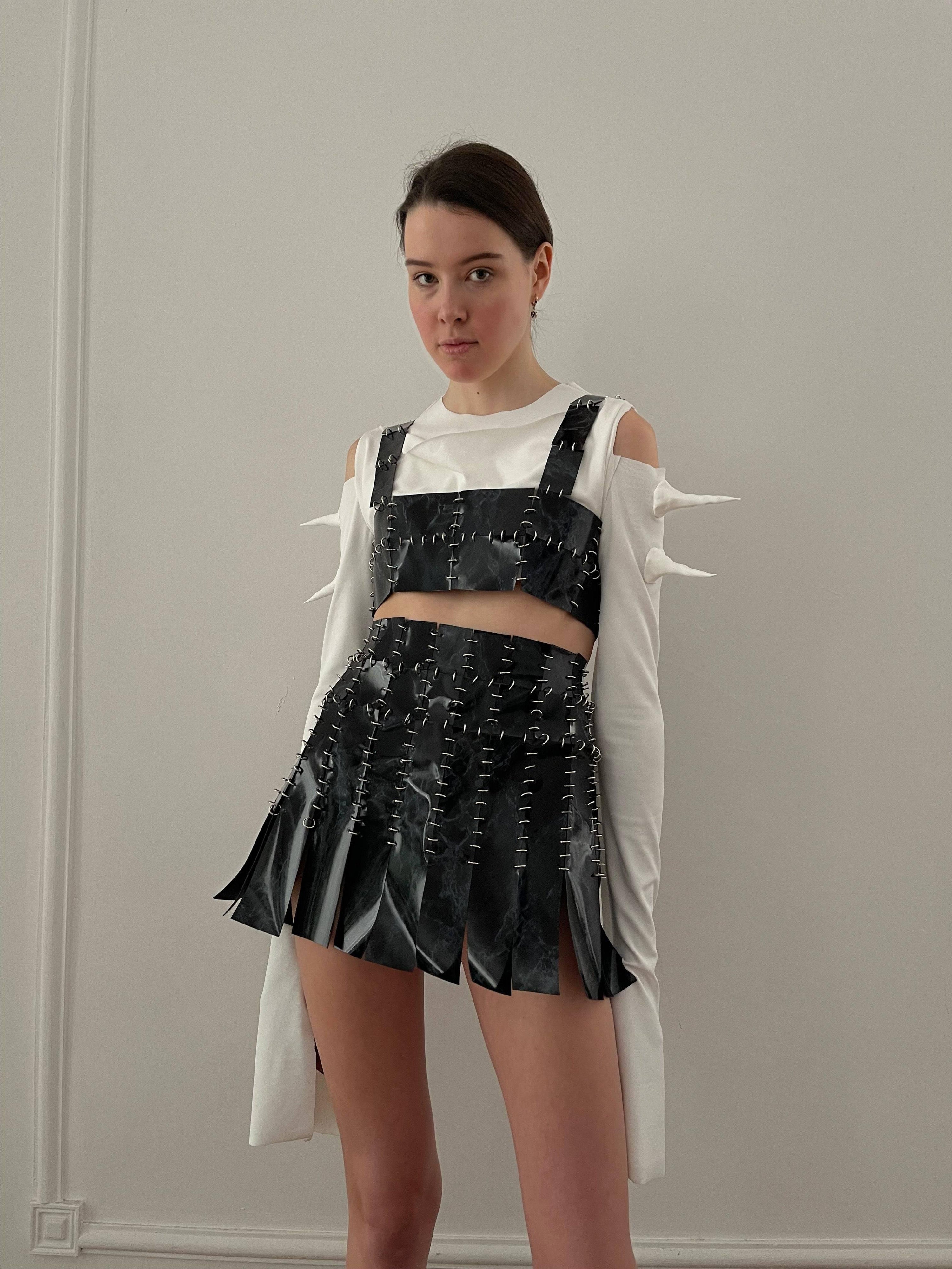 Marble Skirt in White