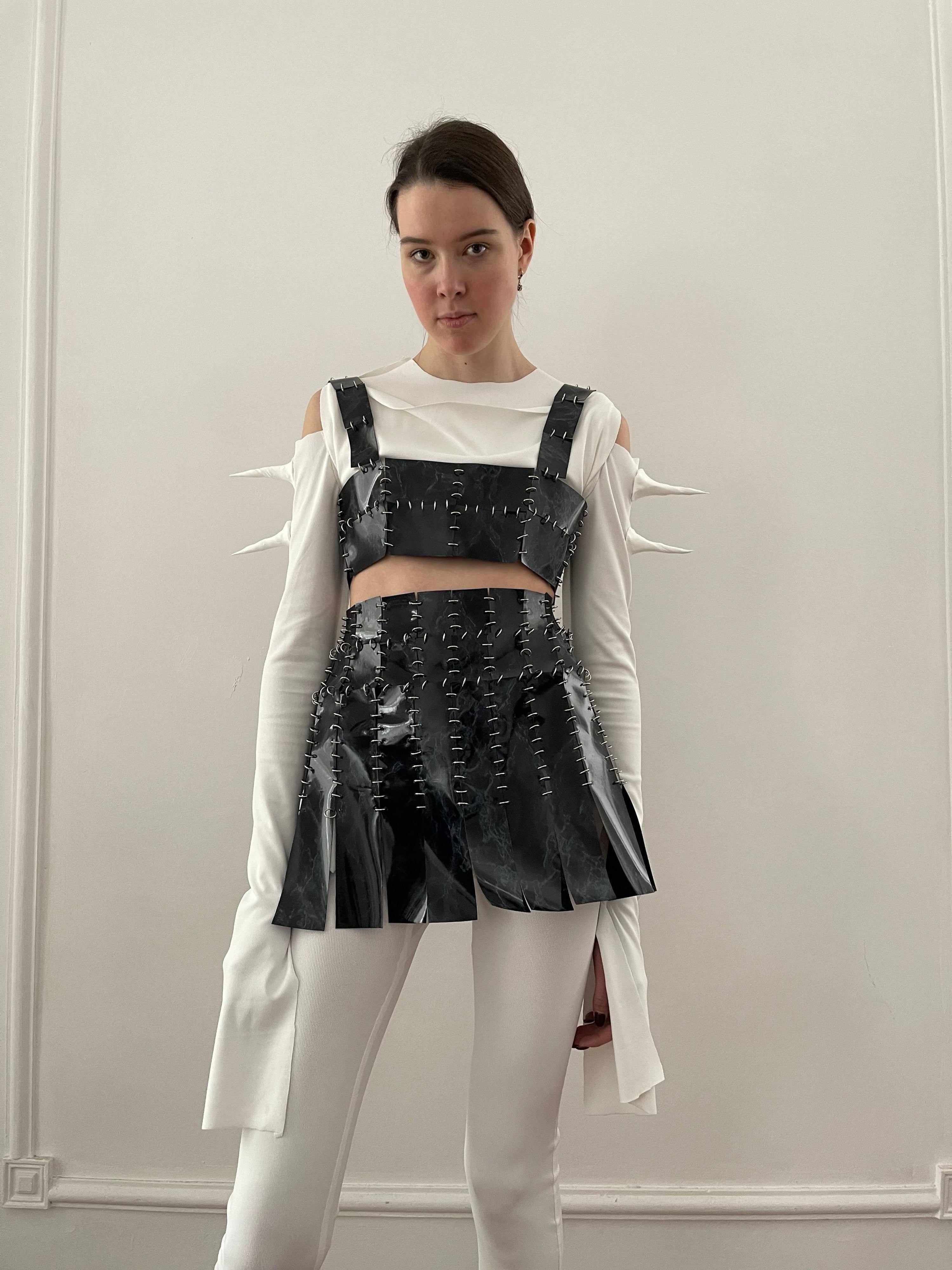 Marble Skirt in White