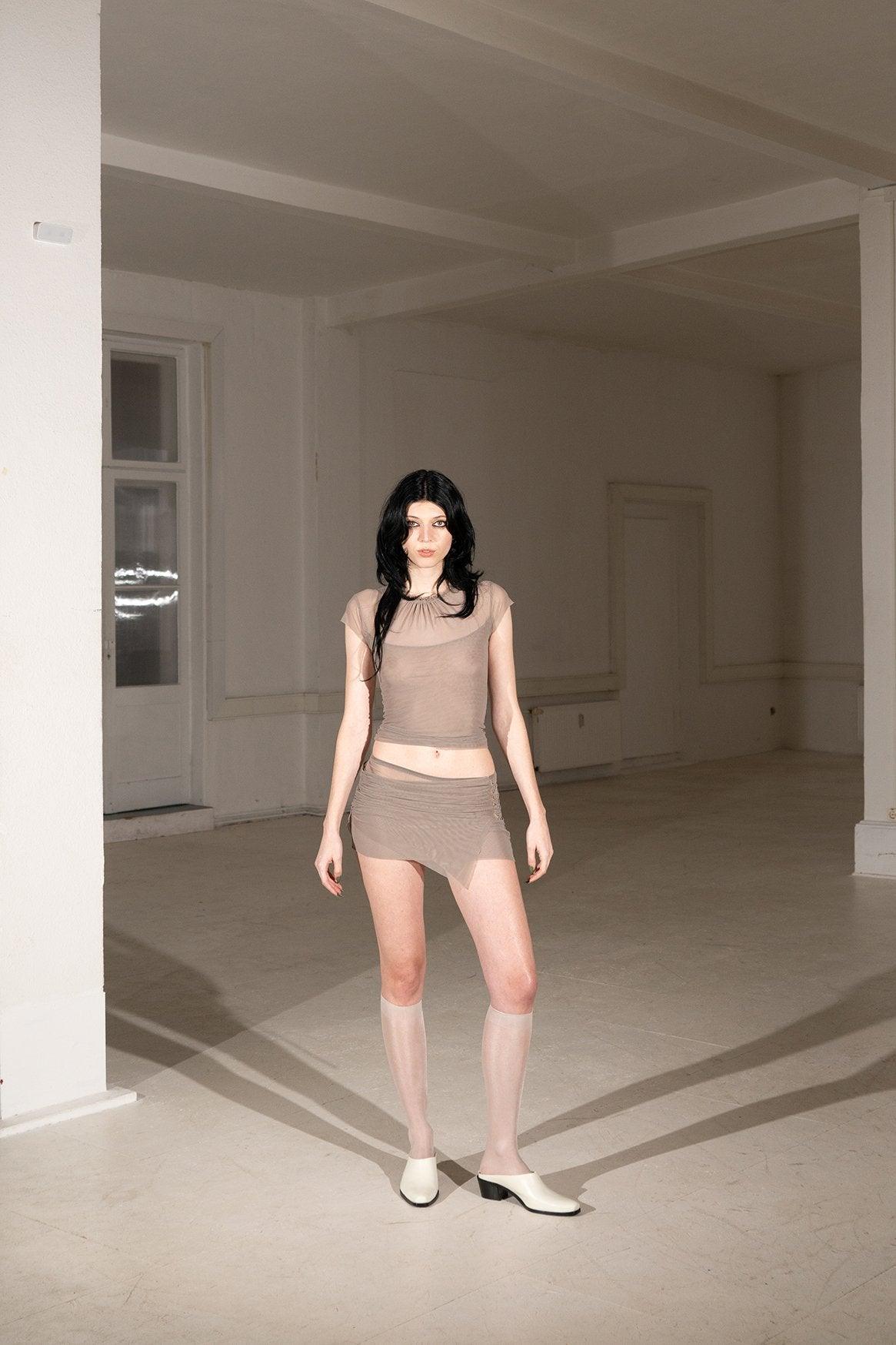 드레이프 스커트