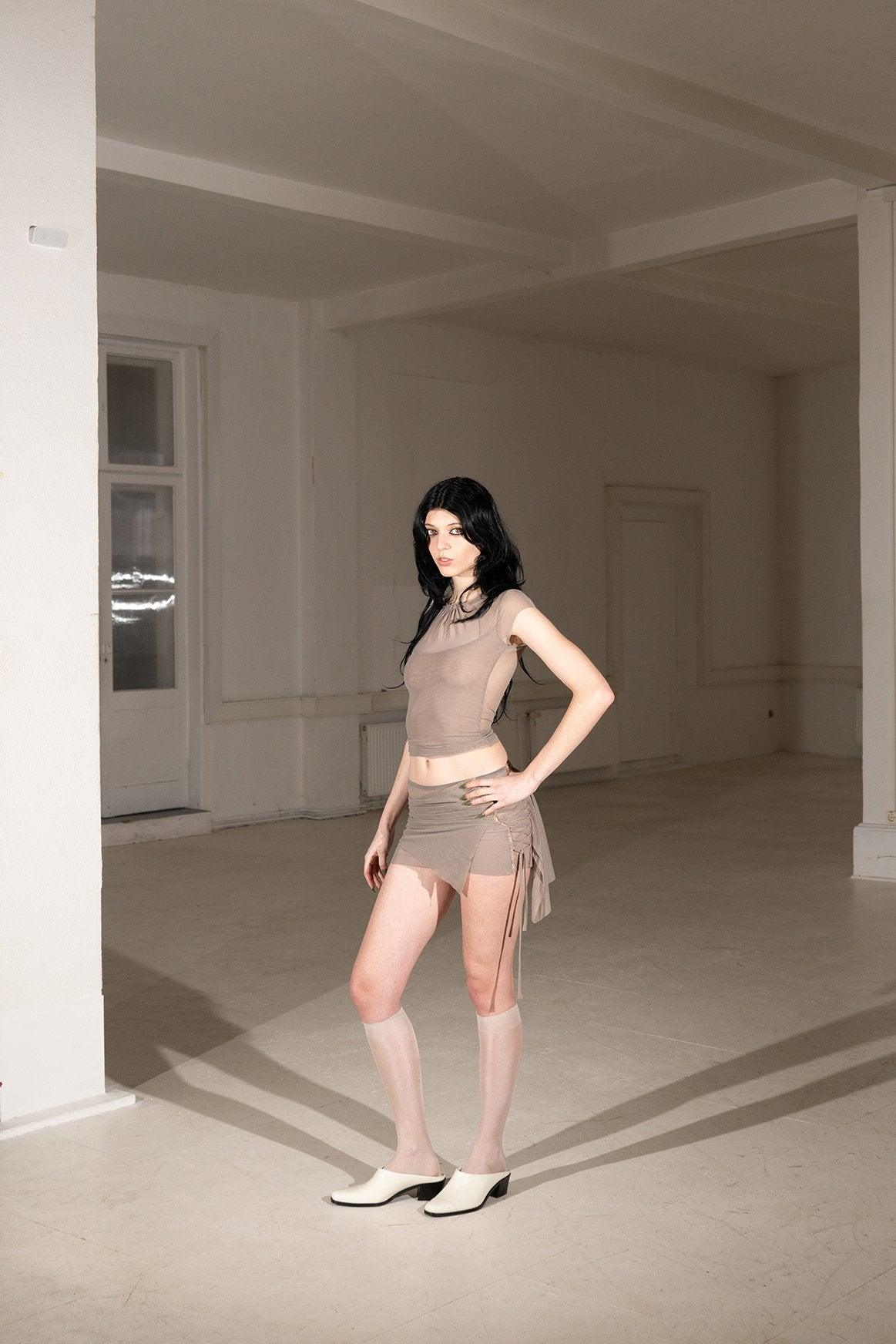 드레이프 스커트