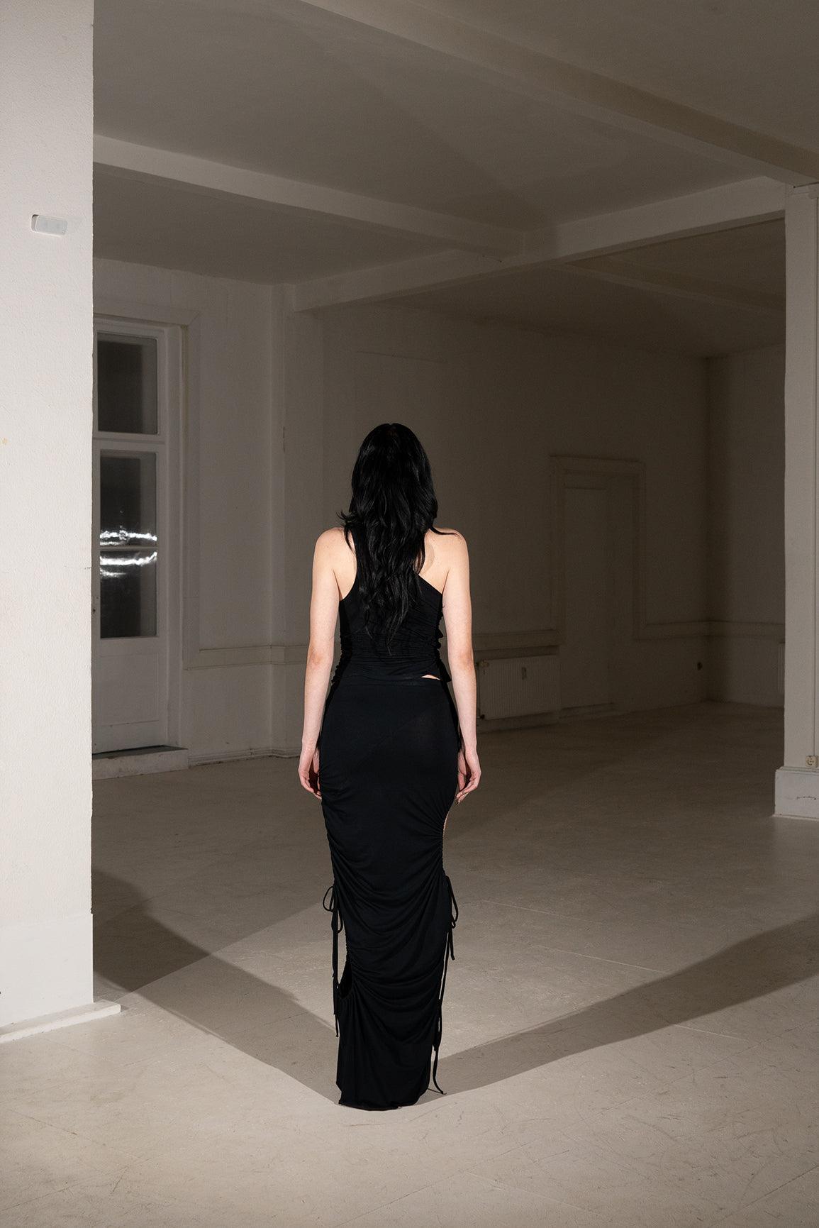 맥시 카오스 스커트