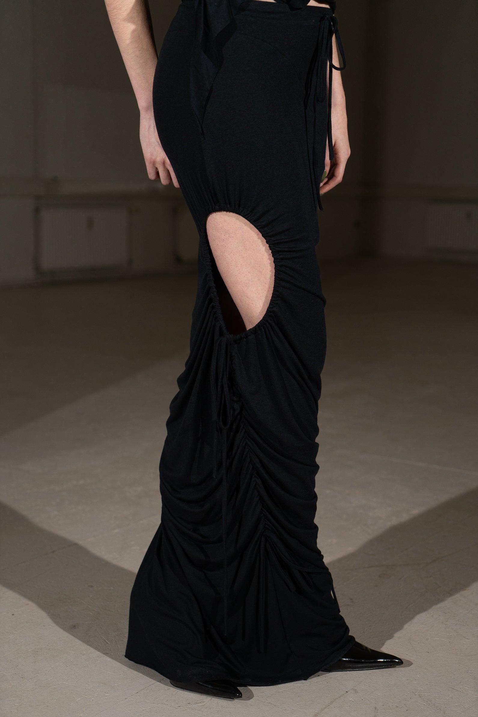 맥시 카오스 스커트