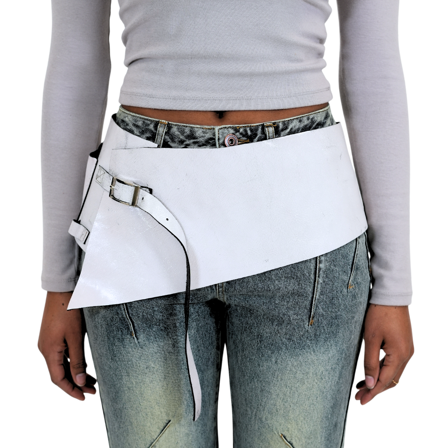 La Besogneuse Belt in White