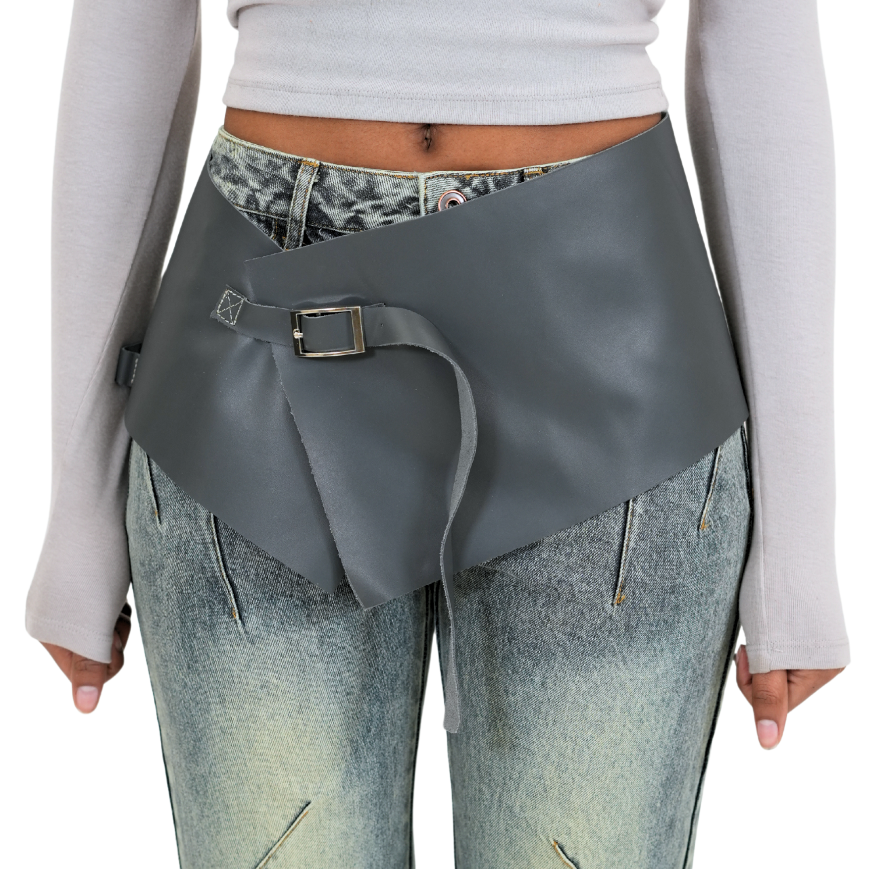 La Besogneuse Belt in Grey