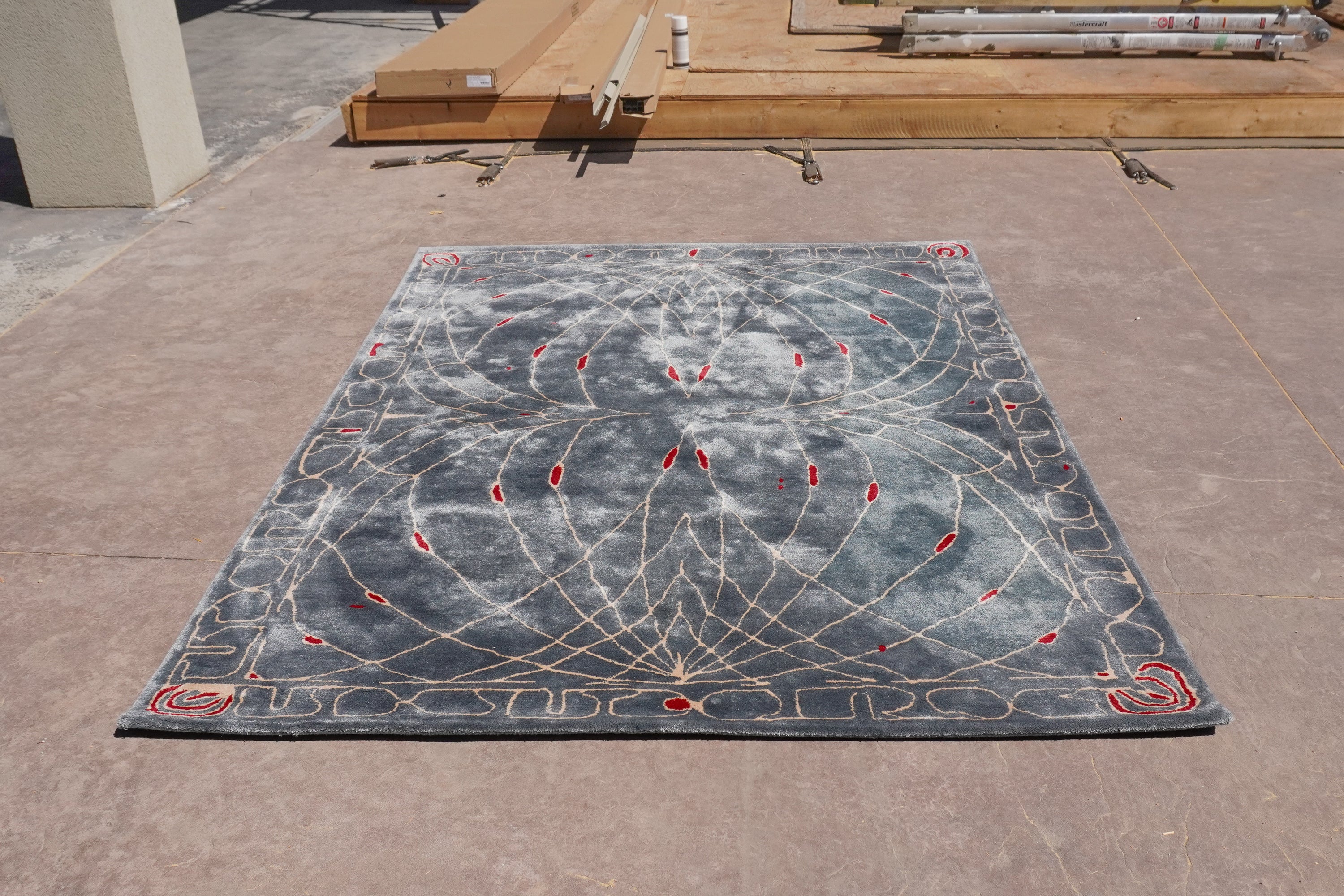 Moth rug in Bamboo Silk