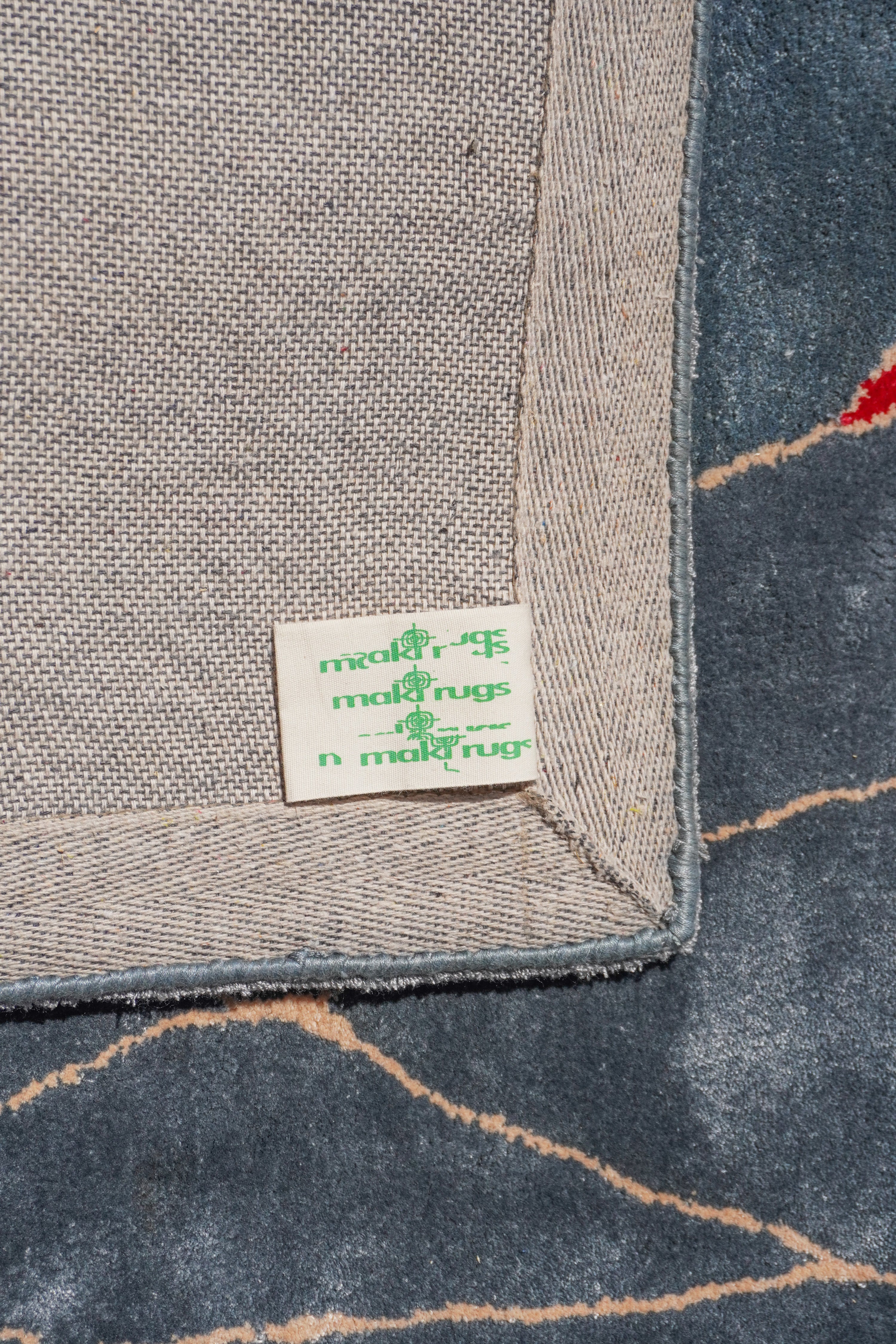 Moth rug in Bamboo Silk