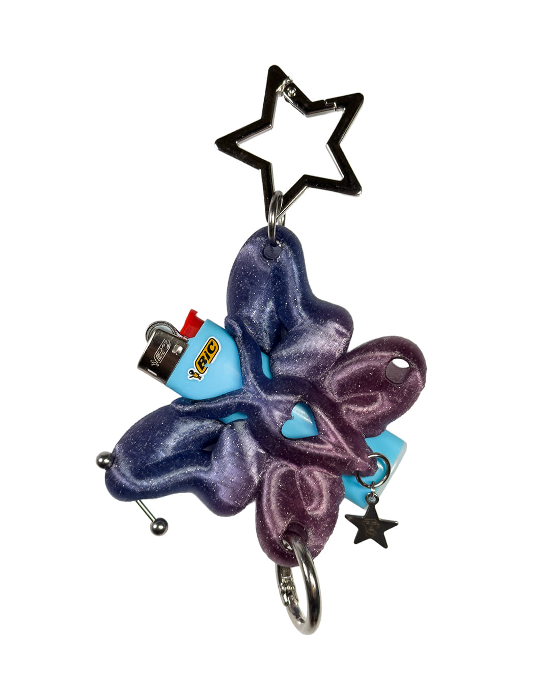 Nabi Duo Keychain in Purple