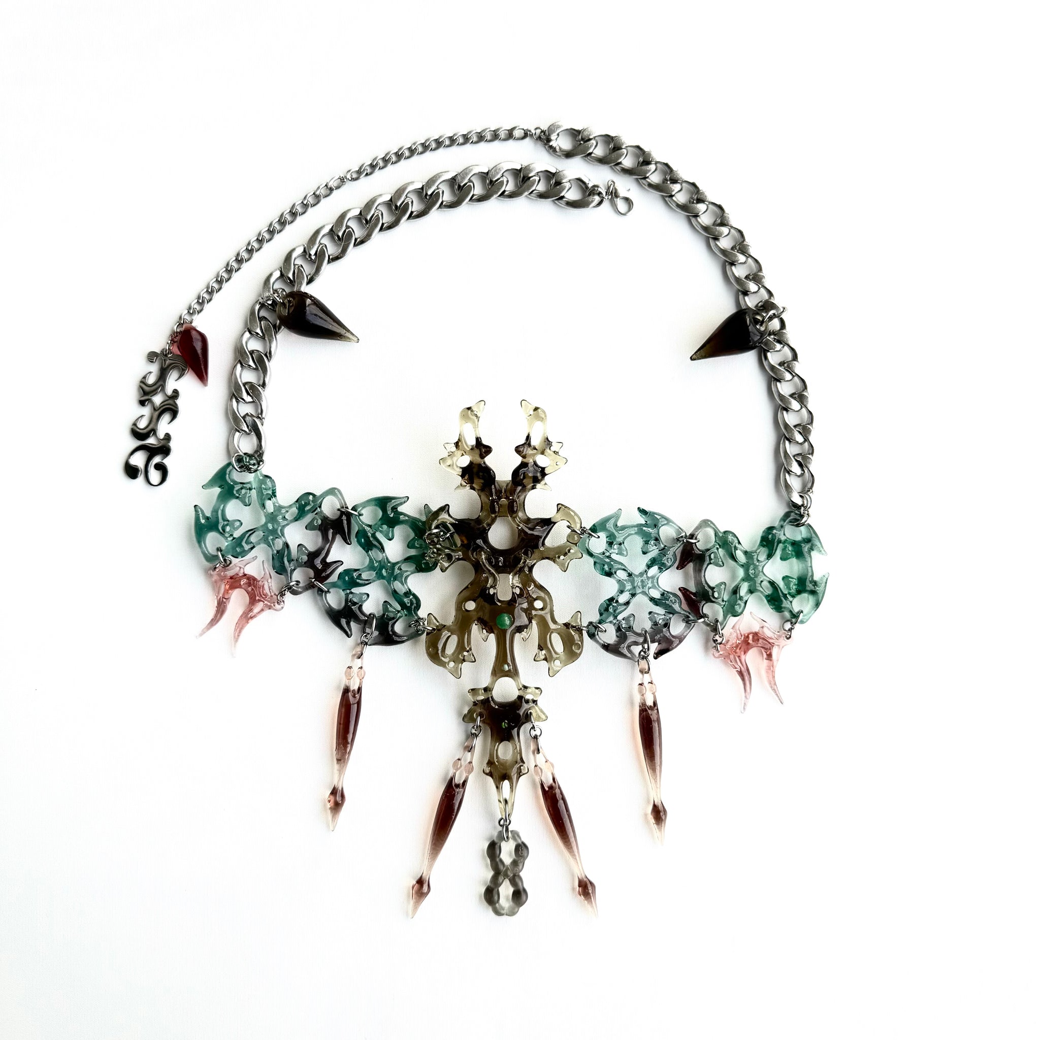 Jade-Hase-Knochen-Halskette