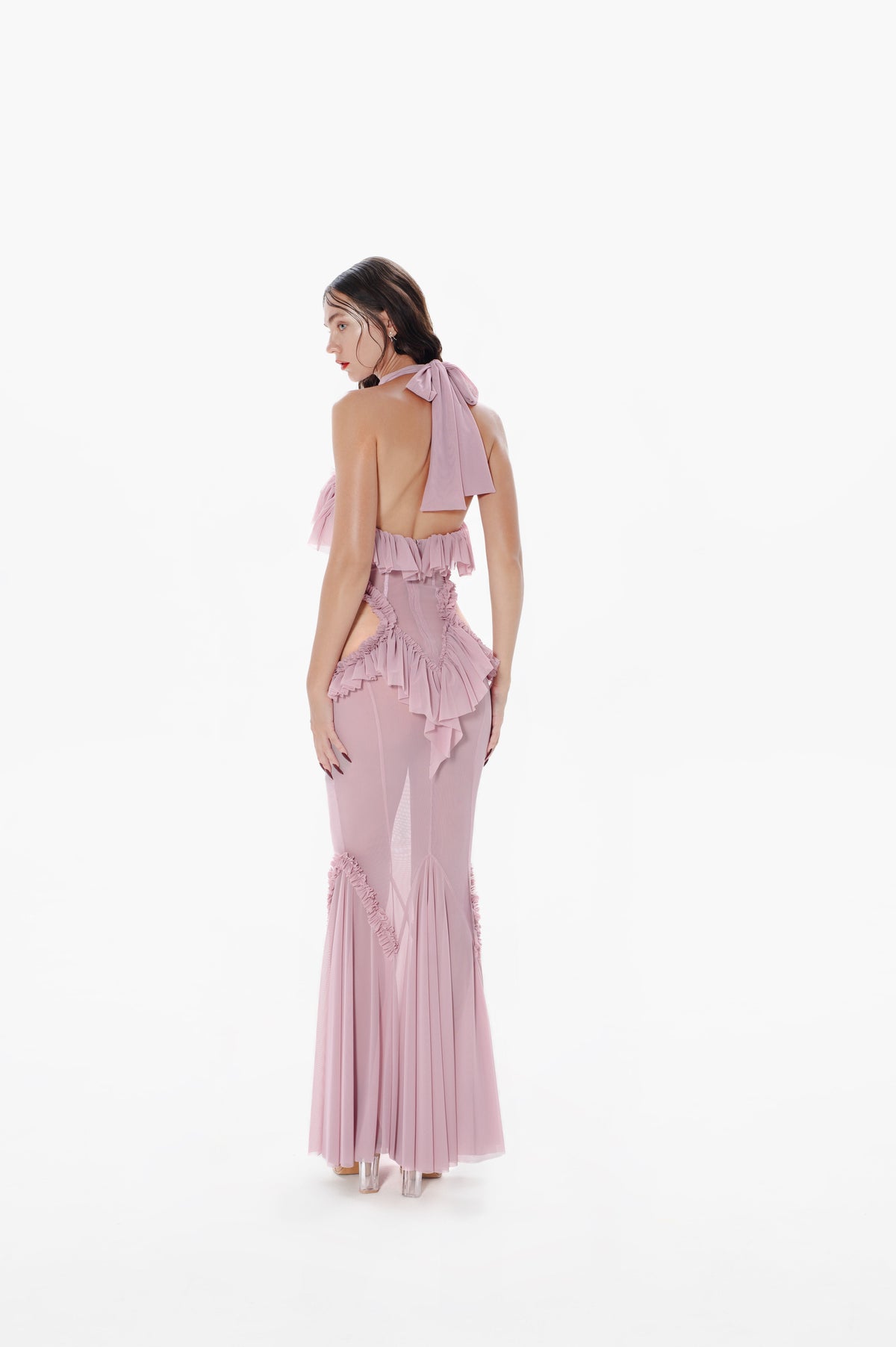 Ophelia Maxi Dress in Bubblegum Pink