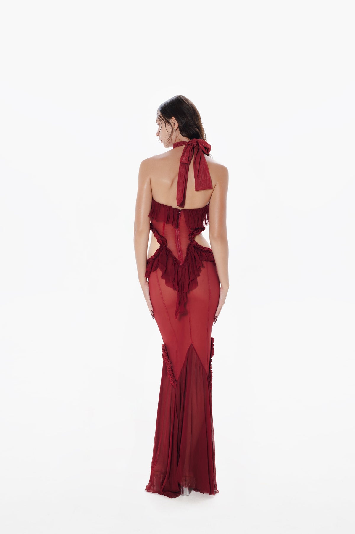Ophelia Maxi Dress in Red