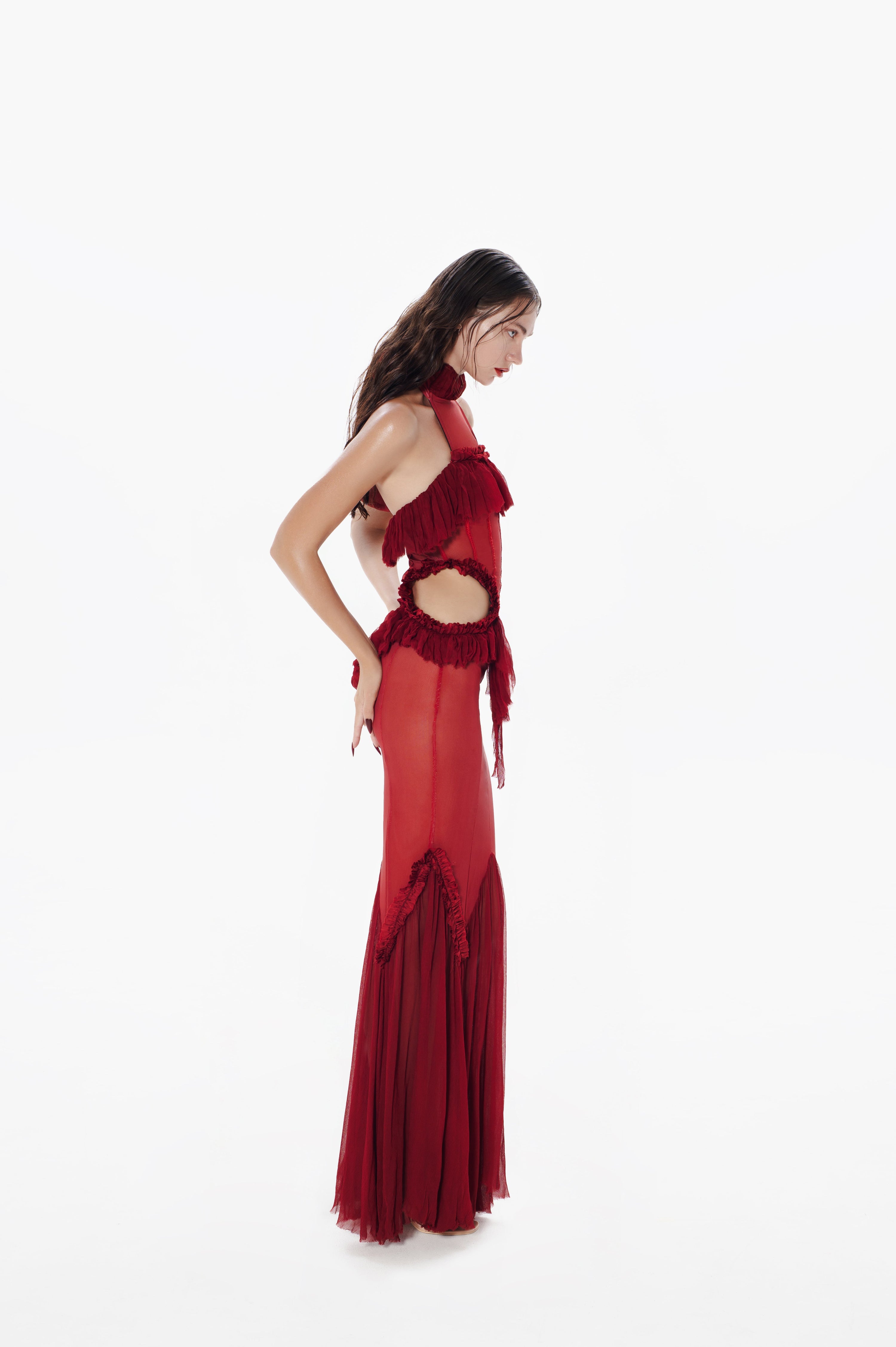 Ophelia Maxi Dress in Bubblegum Pink