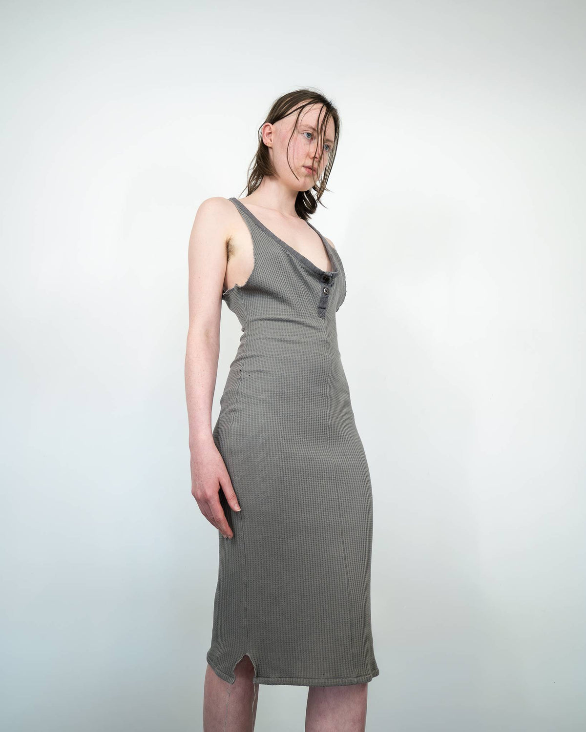DEB Tank Dress in Aged Grey