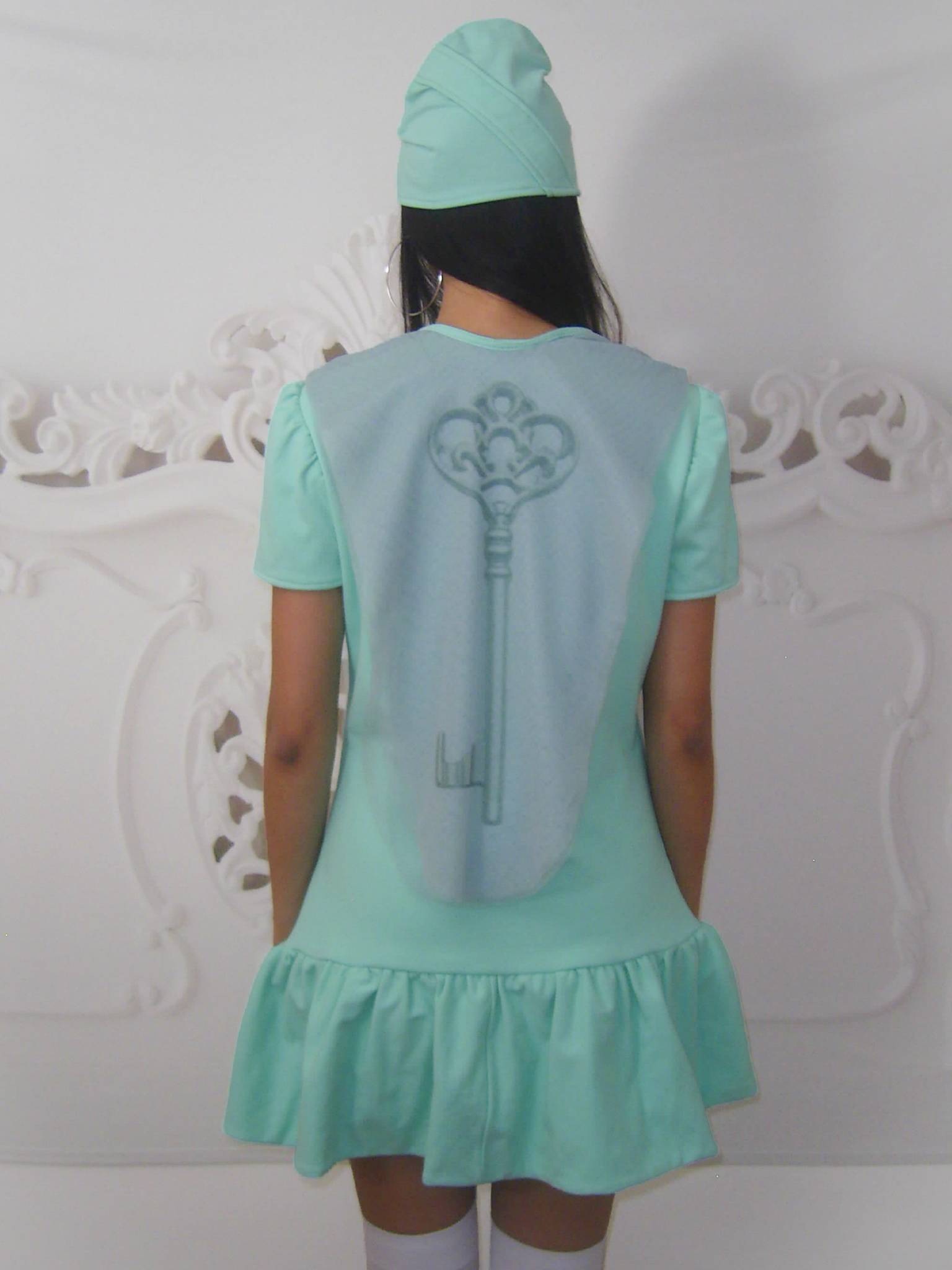 Teal Key Dress