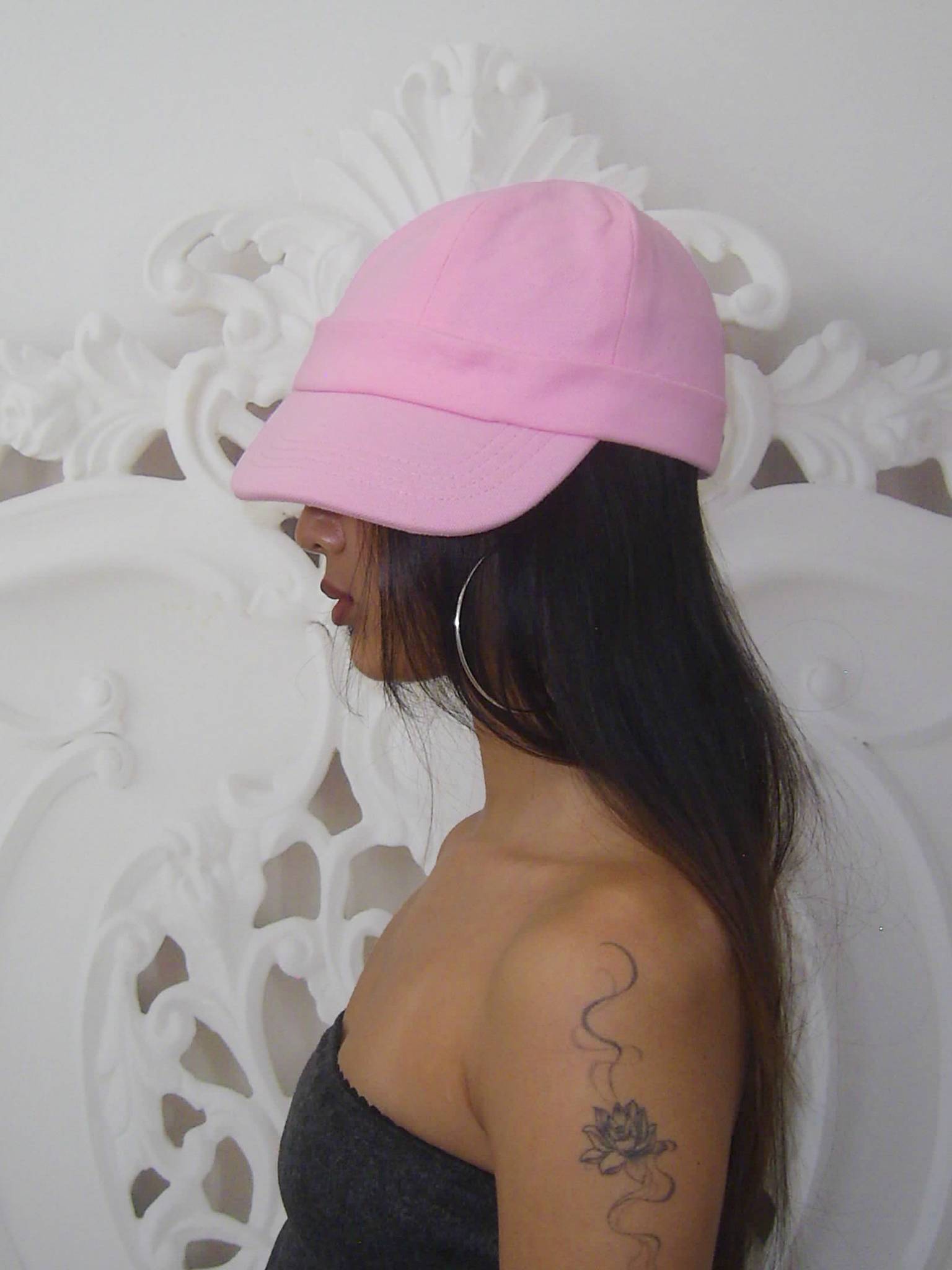 Pink Tilted Brim Hat