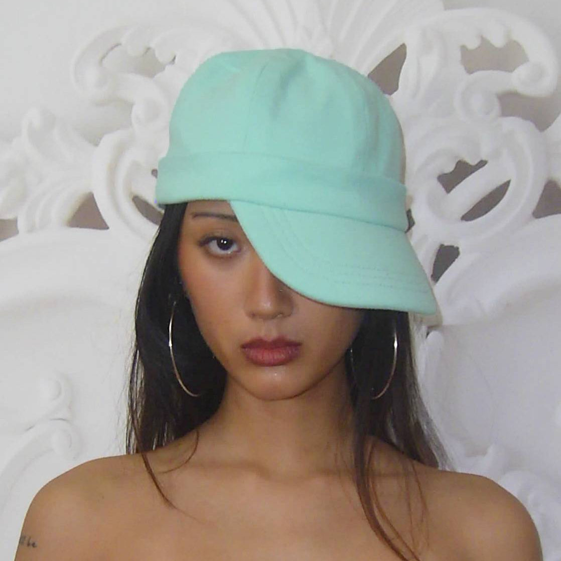Teal Tilted Brim Hat
