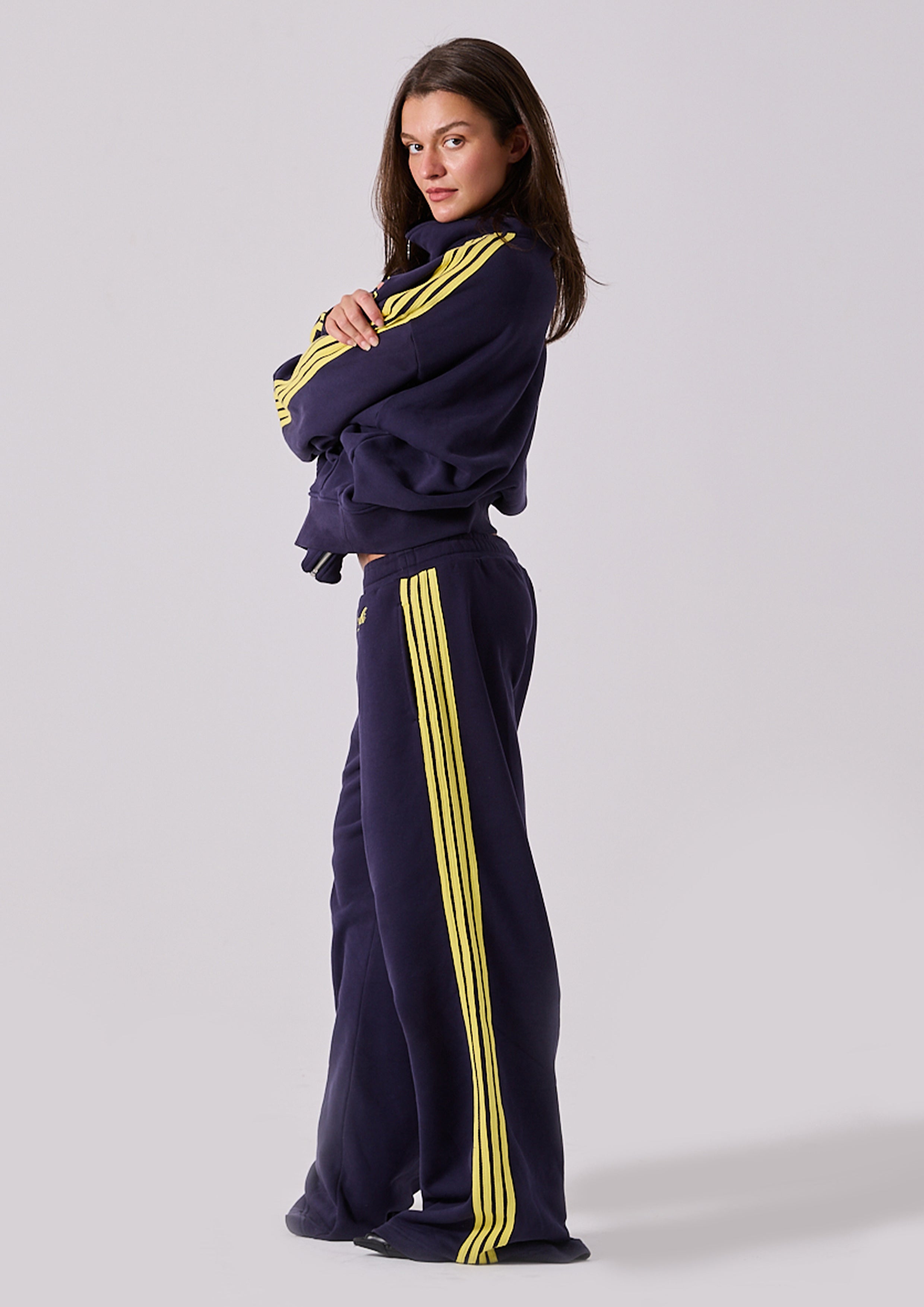 Lola Stripe Track Pant in Ink
