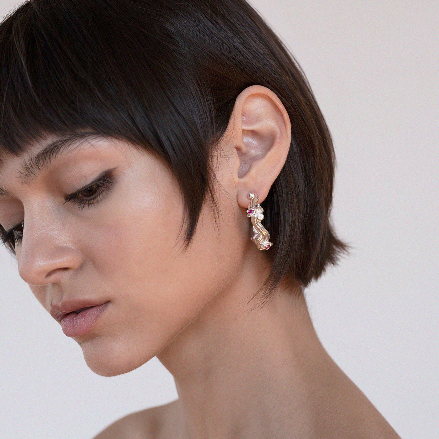 Un Poco Rococo Mock Hoop Earrings