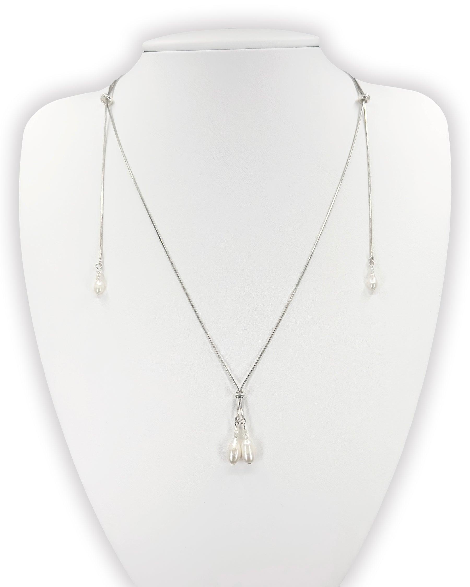 진주 태슬 목걸이 03 