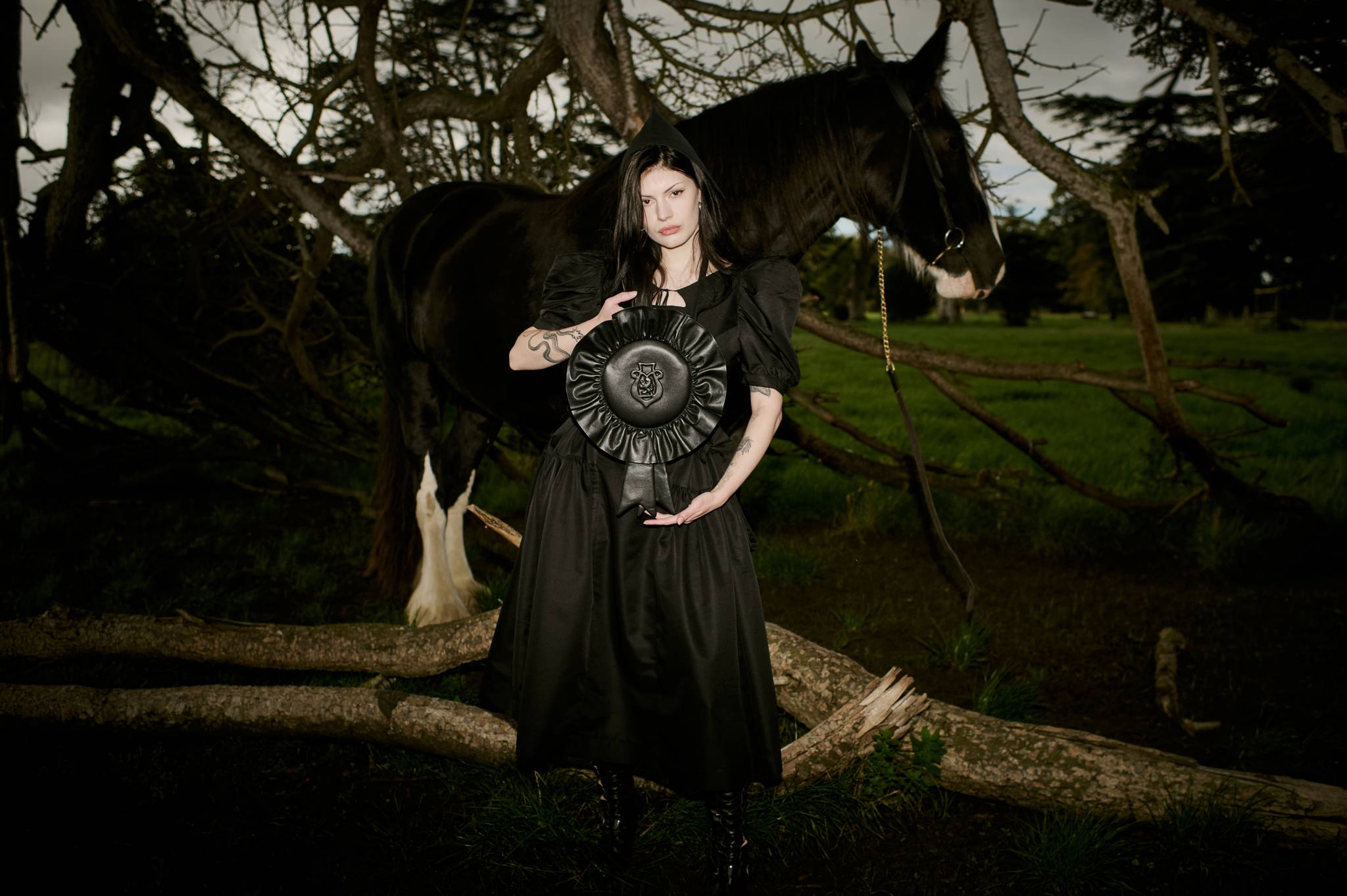 "Ride Your Luck" Rosette Bag in Lion