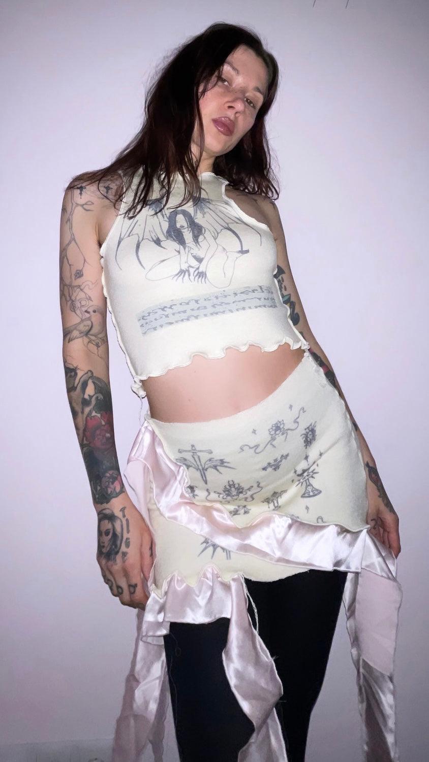 다크 페어리 니트 탑