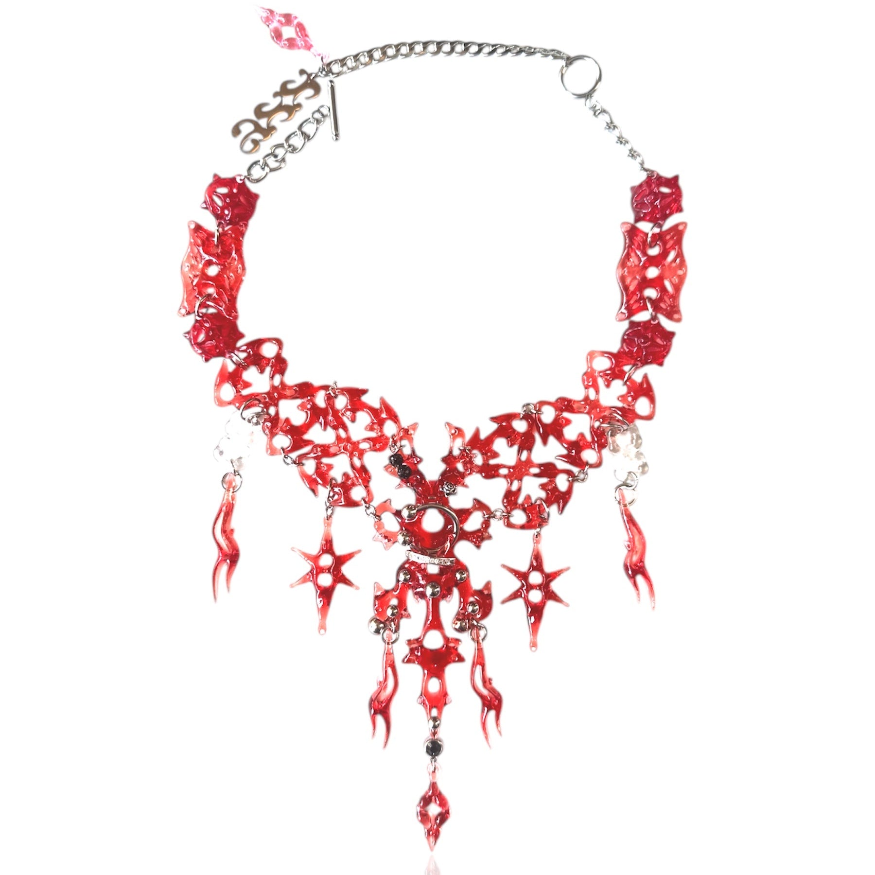 Red Hare Bone Necklace