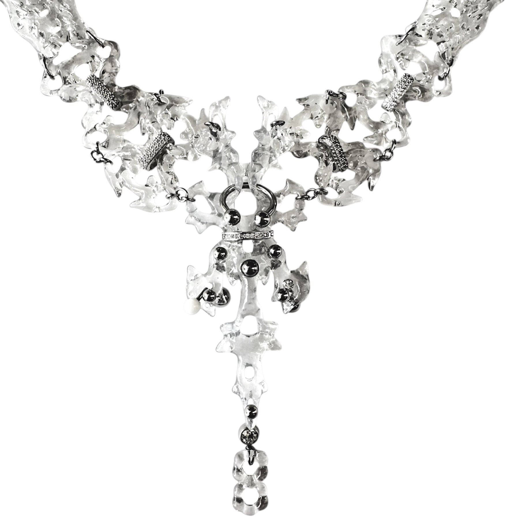 Unreal Clear Hare Bone Necklace