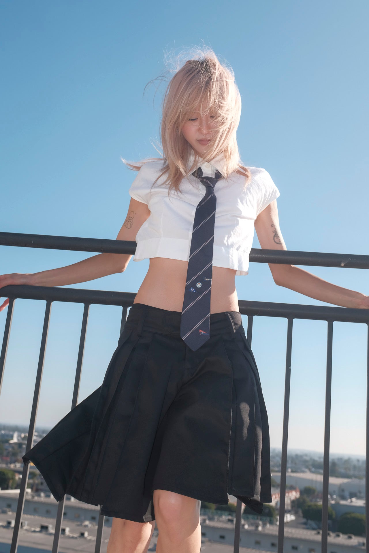 Pleated Trouser Short Black