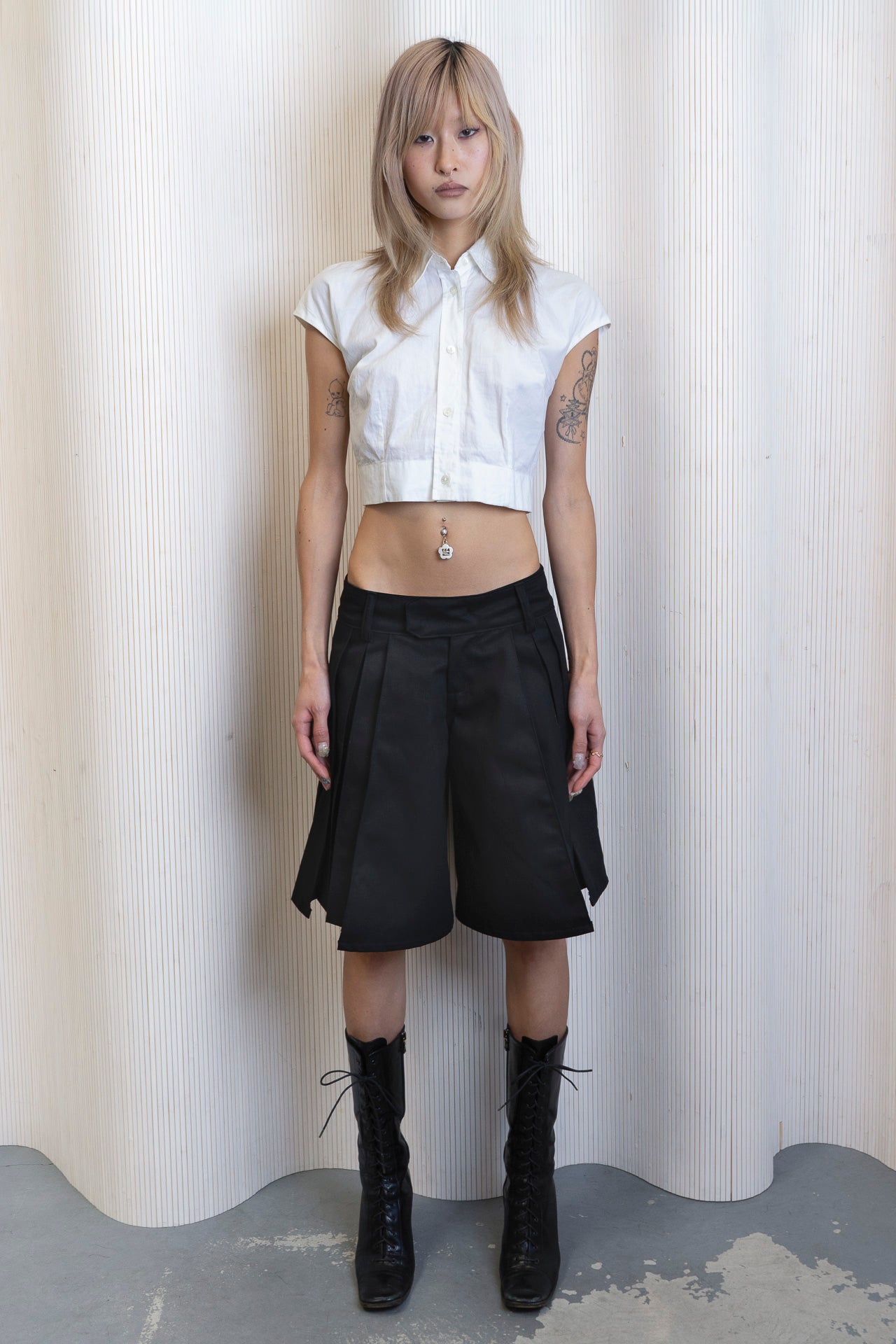 Pleated Trouser Short