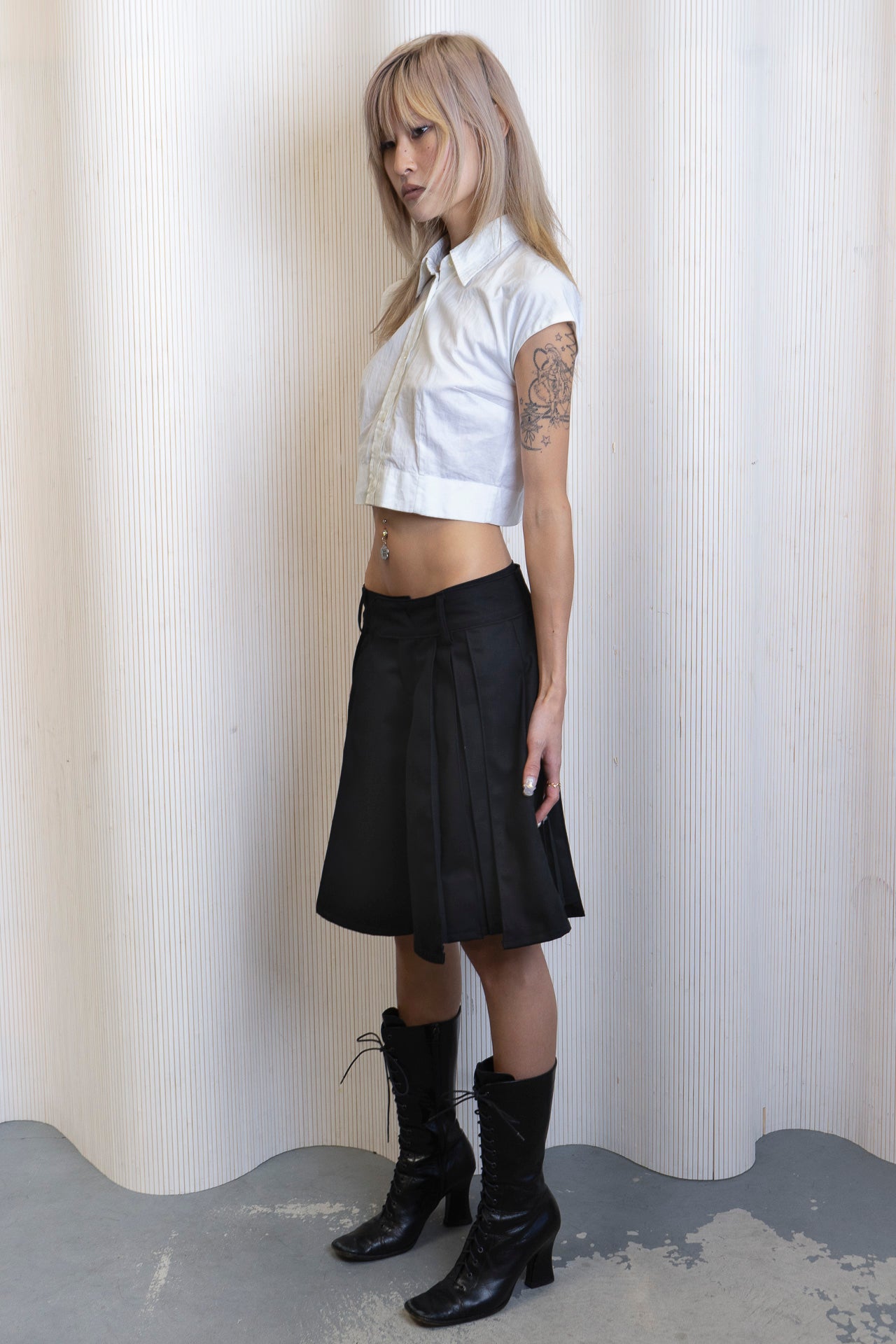 Pleated Trouser Short